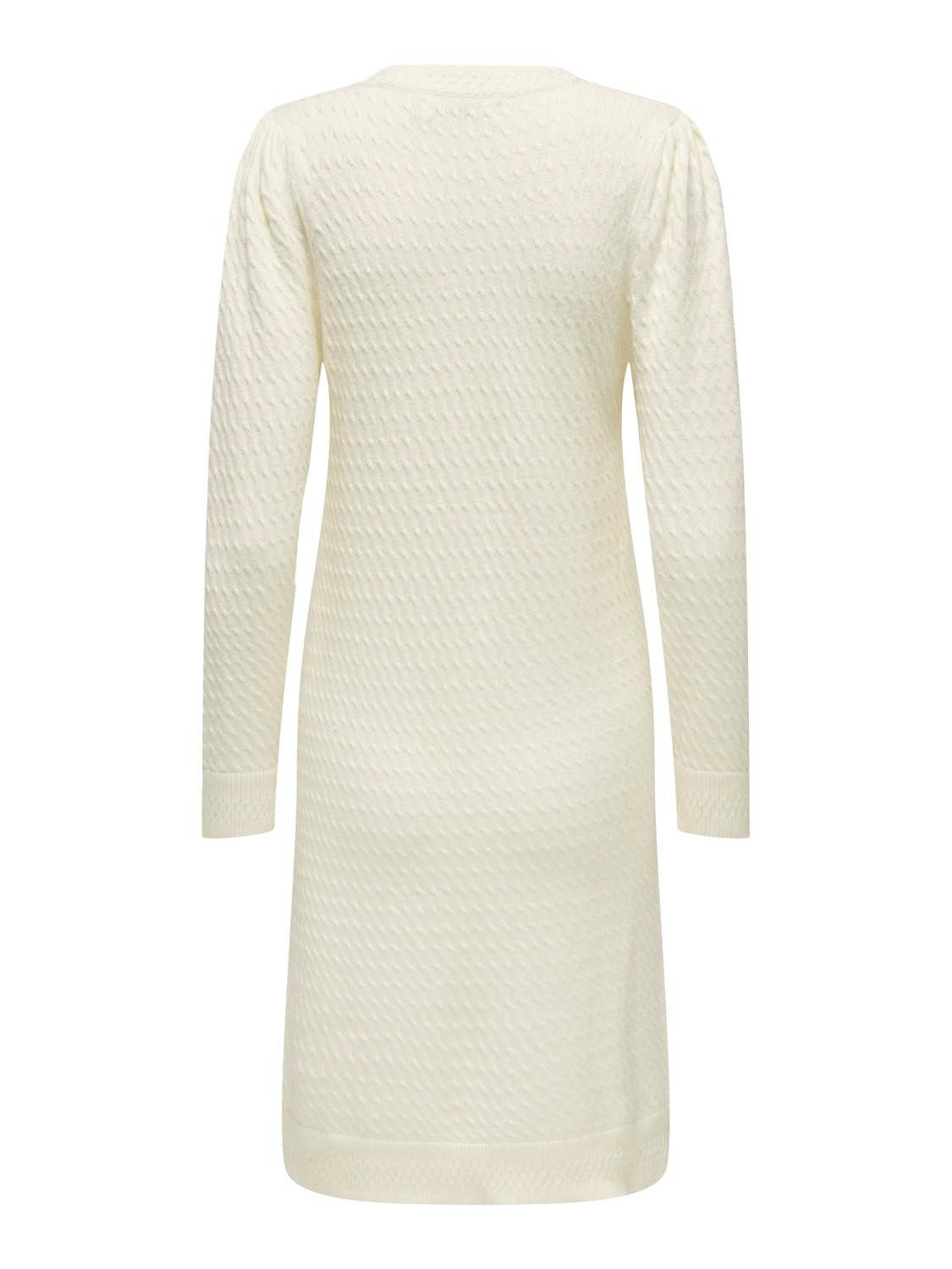 Only Gebreide jurk ONLKATIA LS PUFF DRESS CC KNT