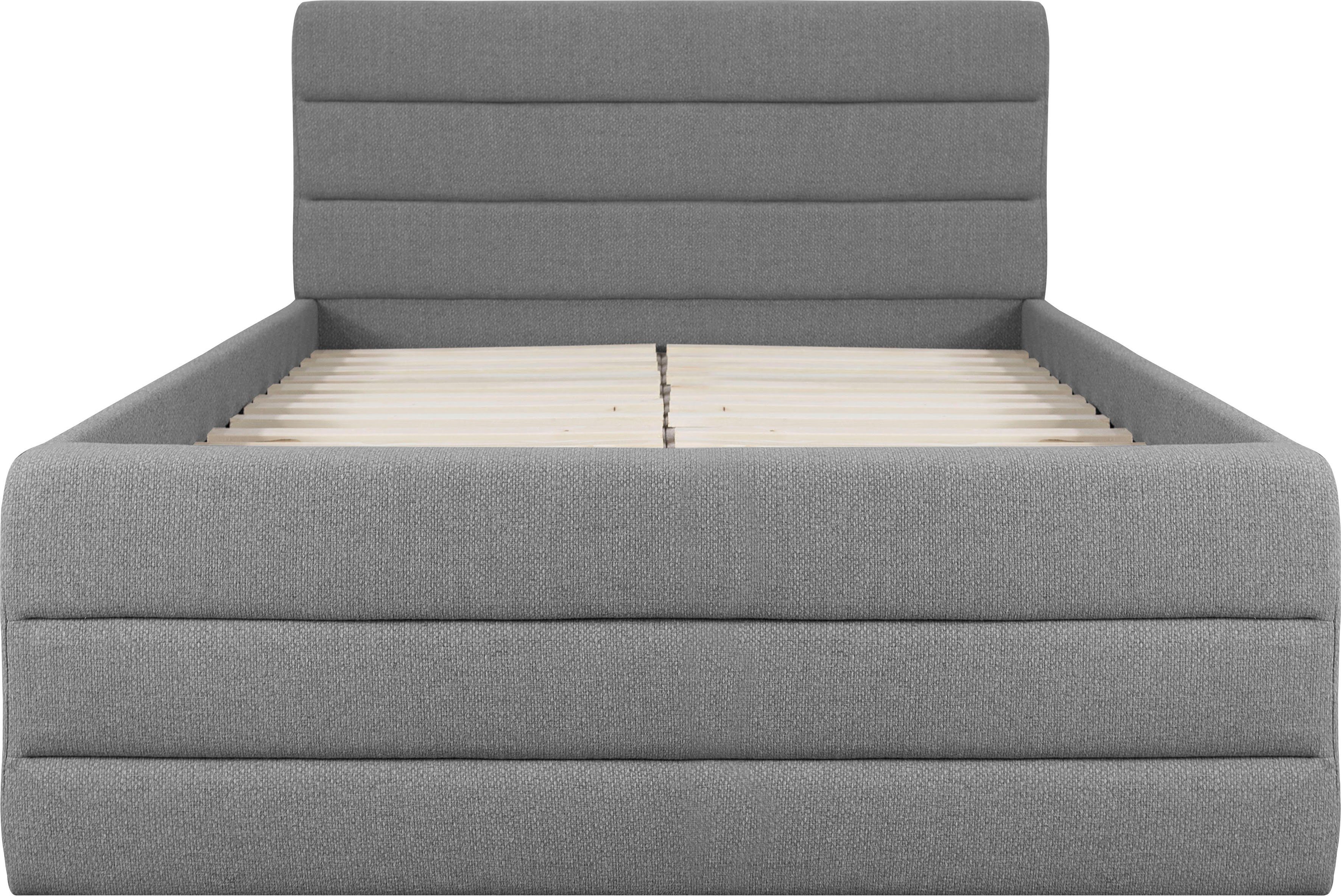 OTTO products Gestoffeerd bed Merrit Dwarsnaad in het hoofd- en voetbord, in 5 breedten, ook in 220 cm lang