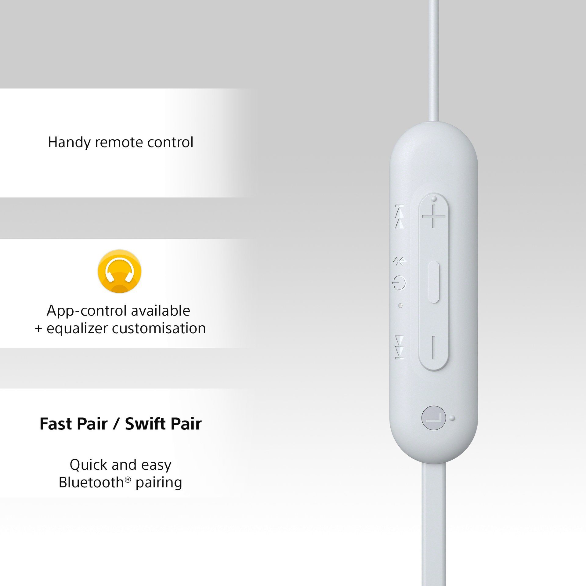 Sony In-ear-oordopjes In-ear-hoofdtelefoon WI-C100