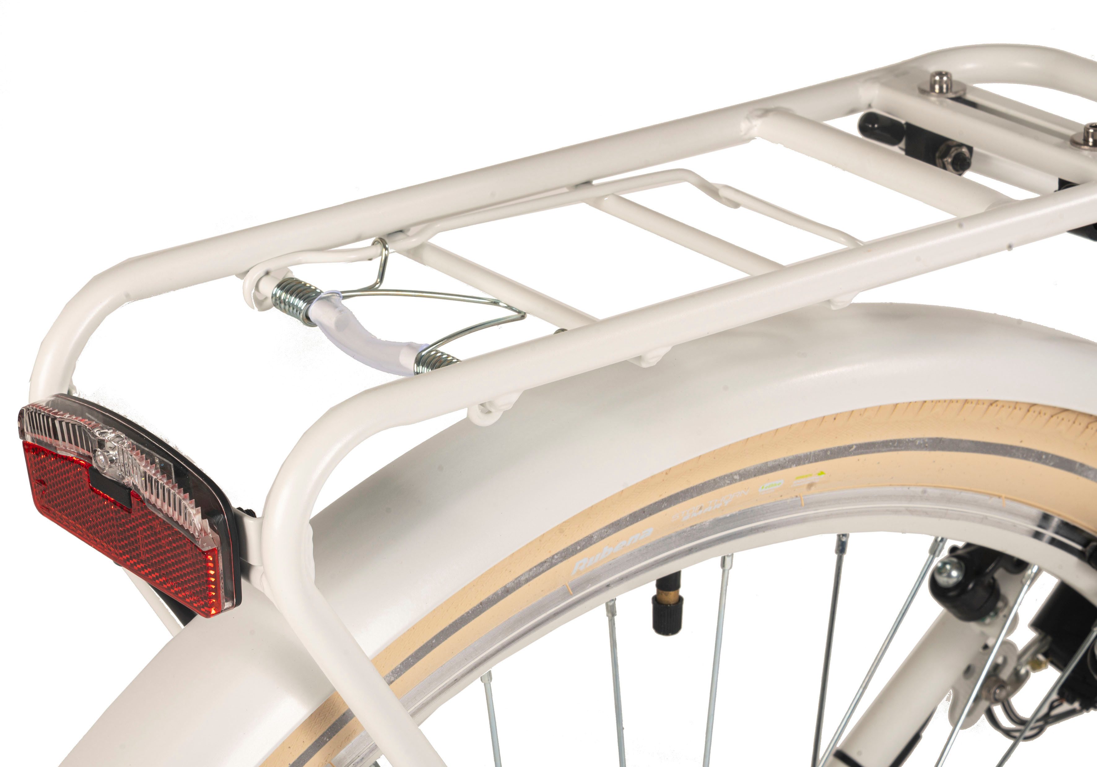 Dacapo Citybike Balloon damesfiets 28'' wit 6 versnellingen 48 cm