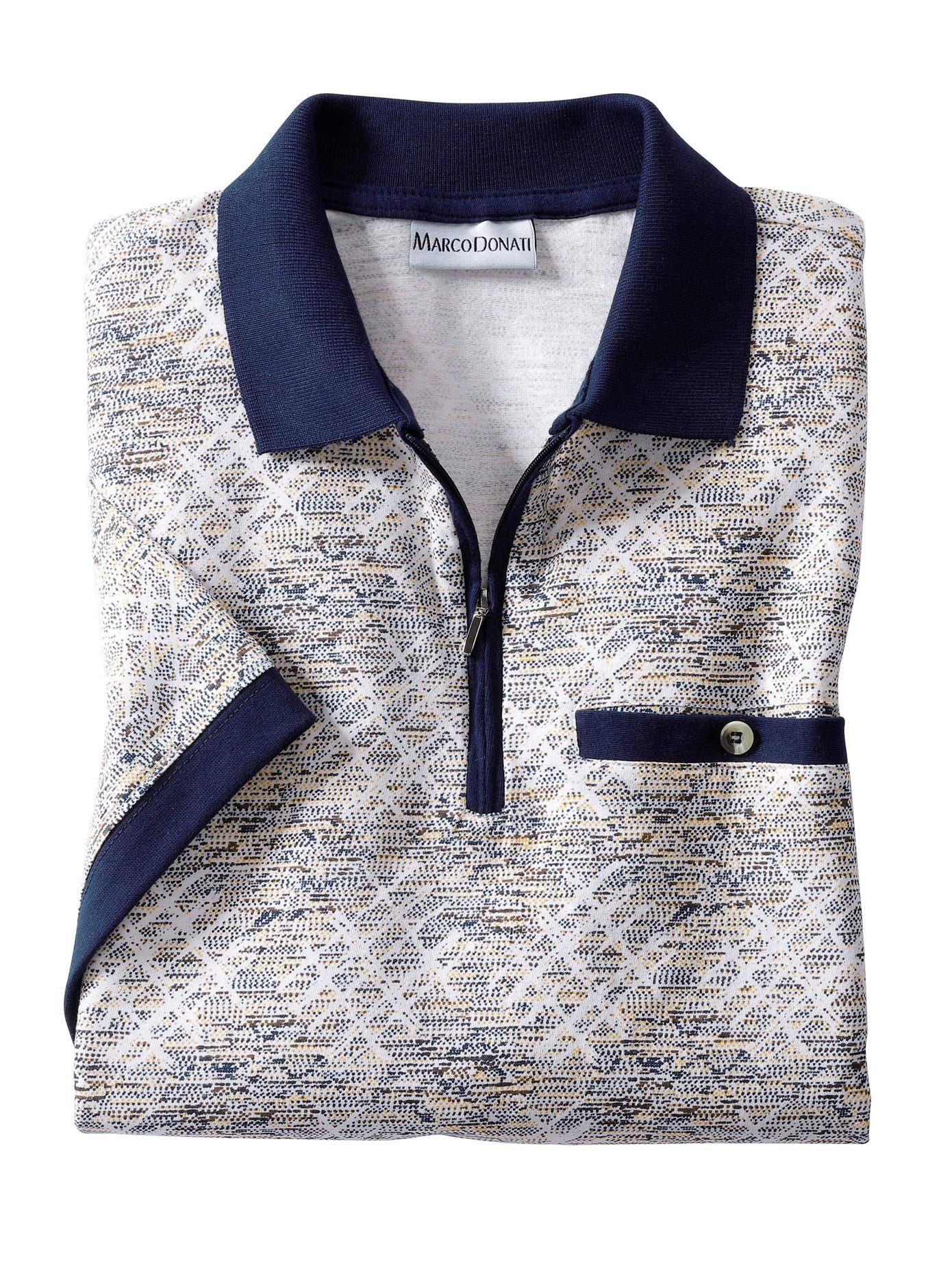 Marco Donati Poloshirt met korte mouwen (1-delig)