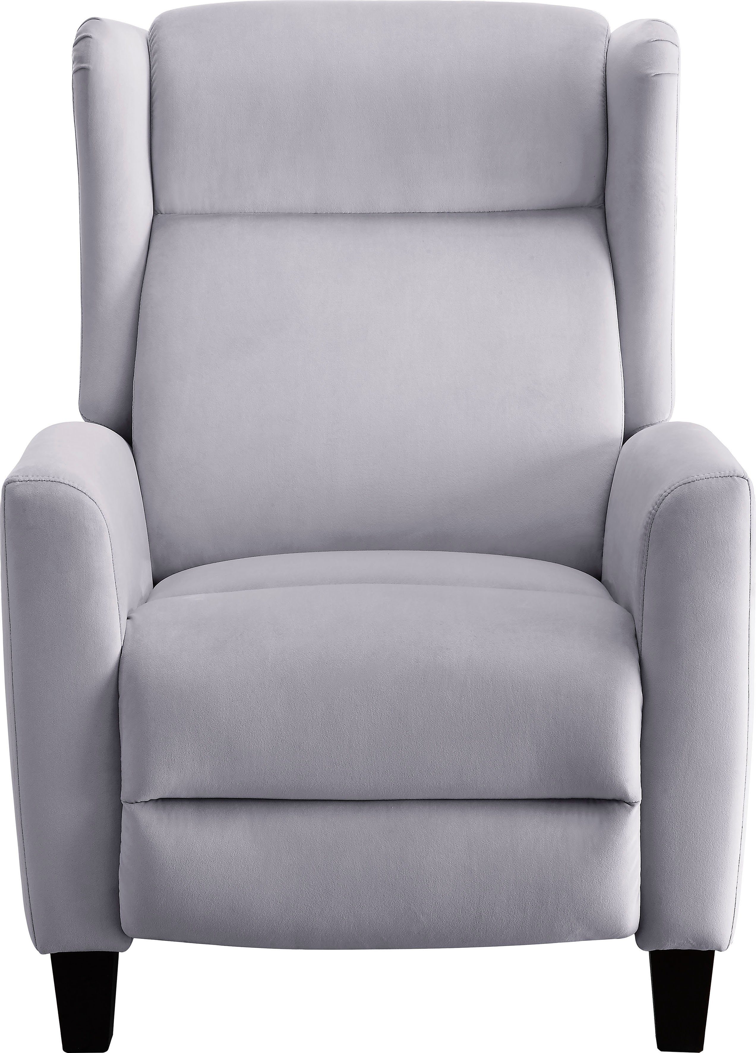 ATLANTIC home collection Relaxfauteuil Timo klassieke oorfauteuil met relaxfunctie en praktisch zijvak