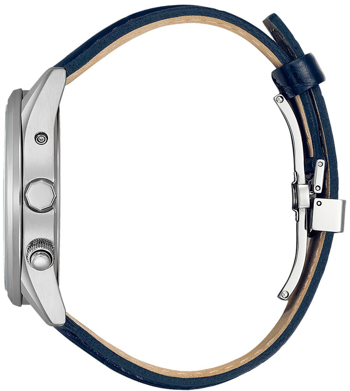 Citizen Radiografisch horloge Polshorloge, herenhorloge, solar, leren band, saffierglas, datum