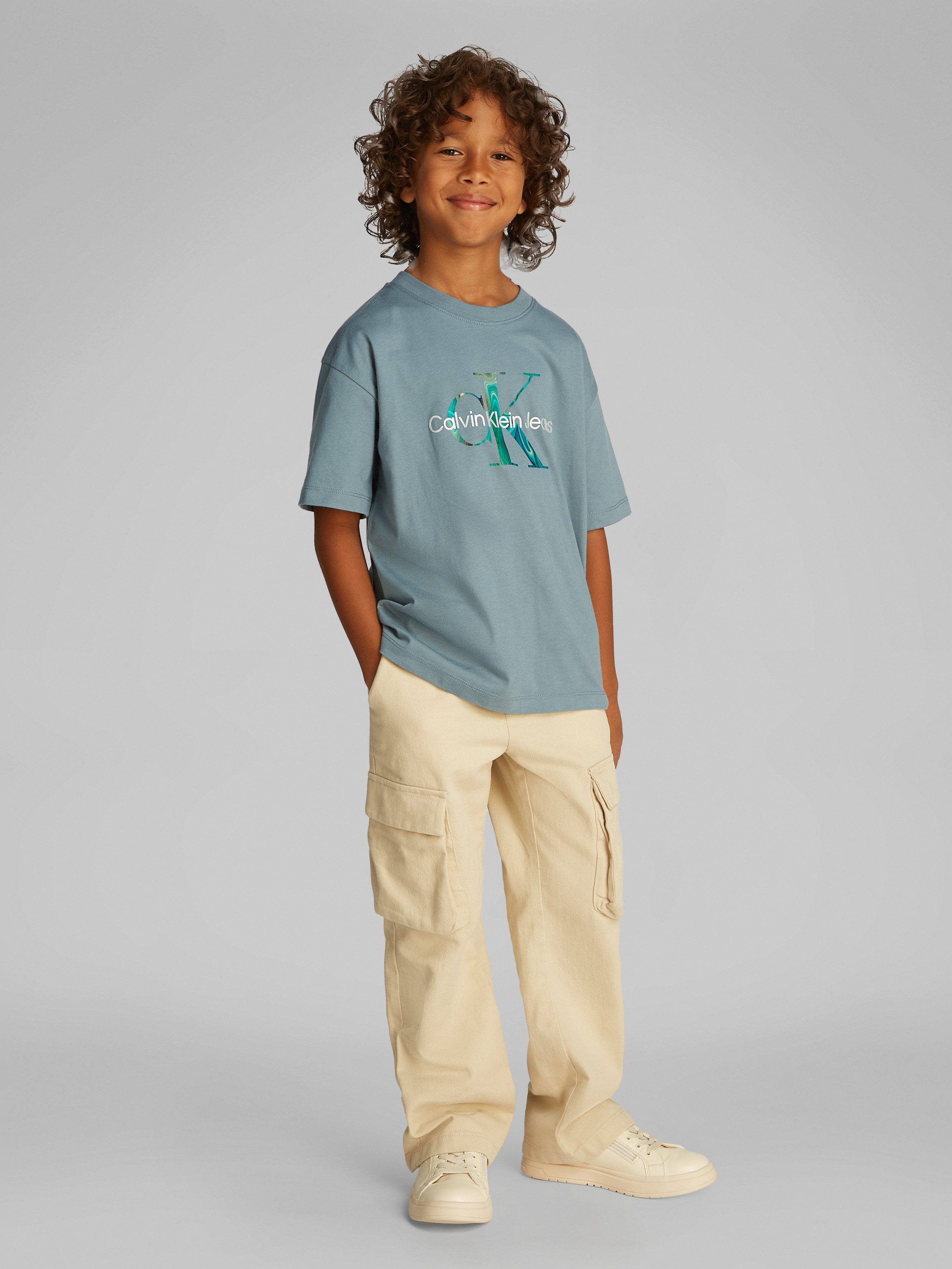 Calvin Klein T-shirt OCEAN SWIRL MONO T-SHIRT