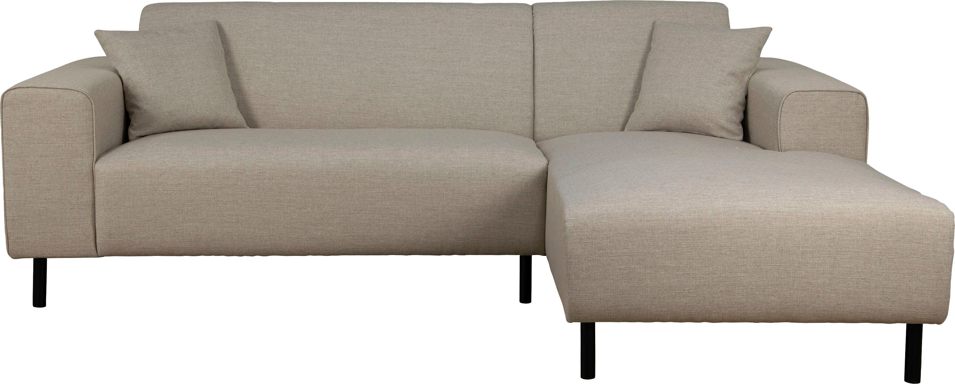Home affaire Hoekbank ARROS L-vorm met golfondersteuning, afmetingen B/D/H: 235/163/81 cm incl. sierkussens, met recamiere rechts/links bestelbaar, ook in cord