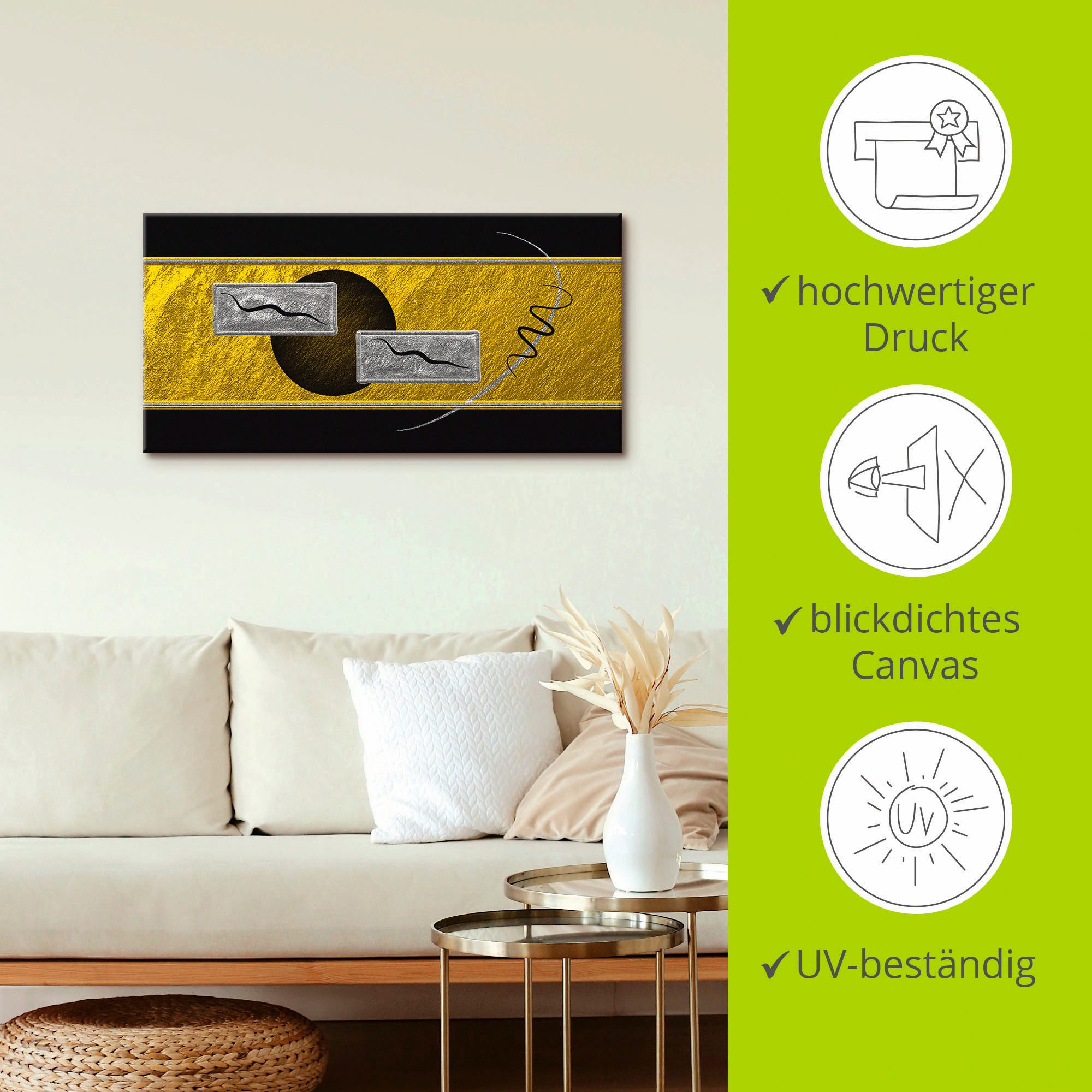 Artland Artprint Abstract III als artprint op linnen, muursticker in verschillende maten
