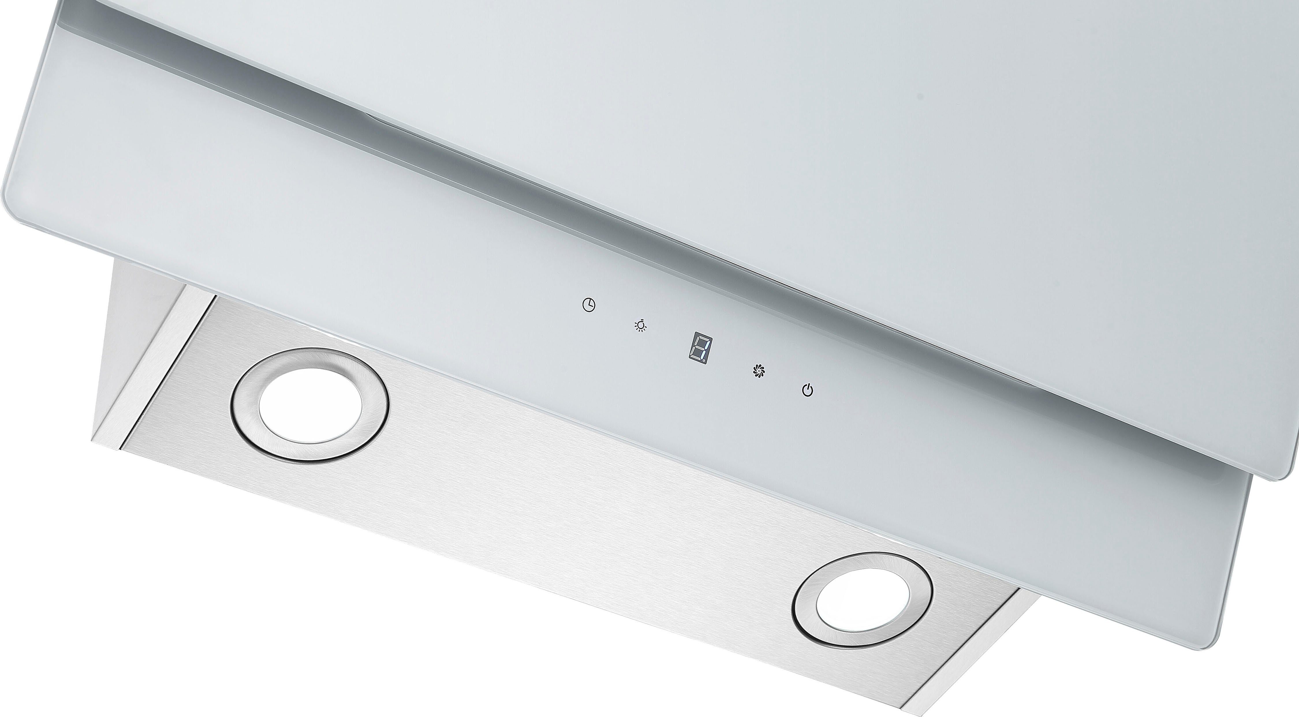 RESPEKTA Schuine wandkap CH 77090 90 cm, 3 vermogensniveaus, led-verlichting, geschikt voor afzuiging en recirculatie