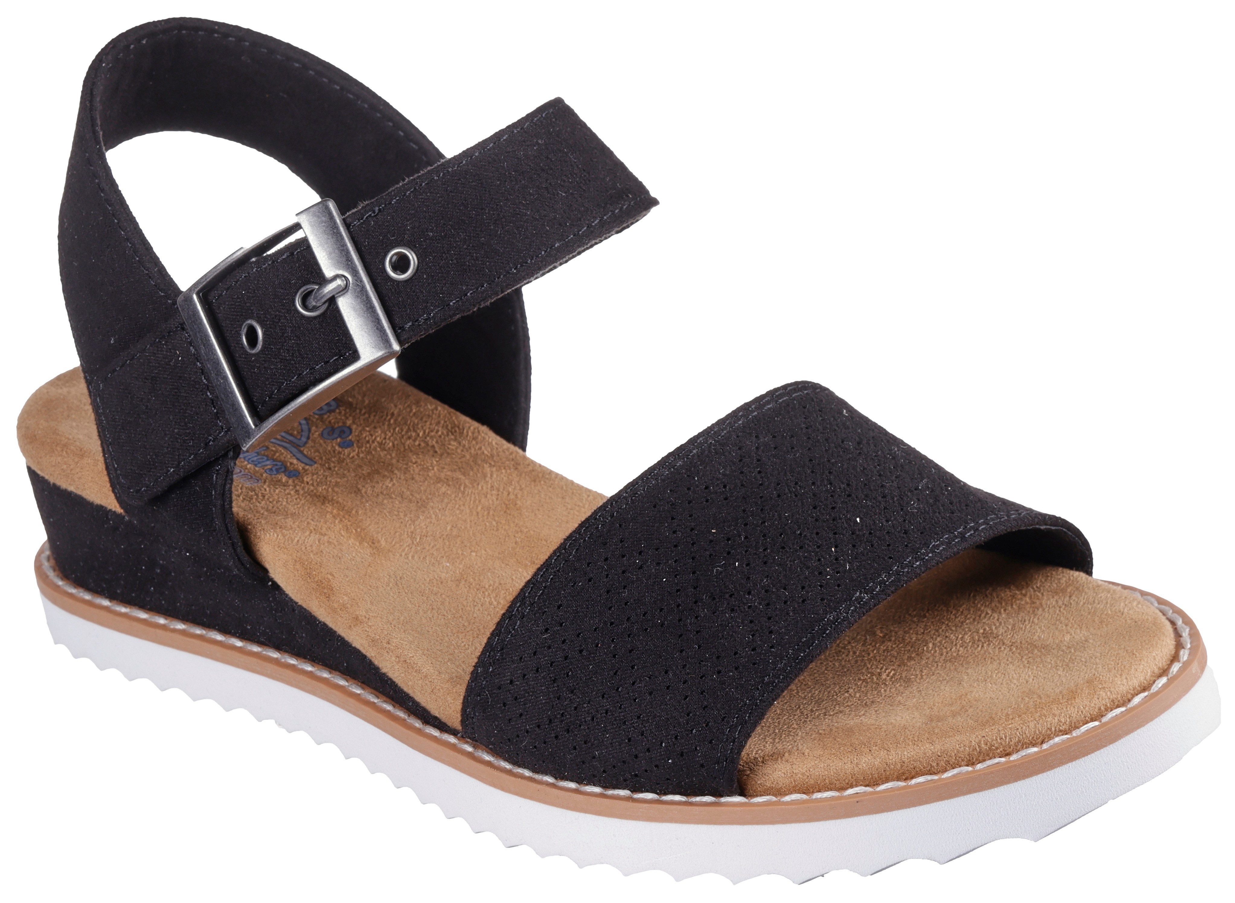 Skechers Sleehaksandaaltjes Desert Kiss Sandaal, wedge, zomerschoen in vegan uitvoering