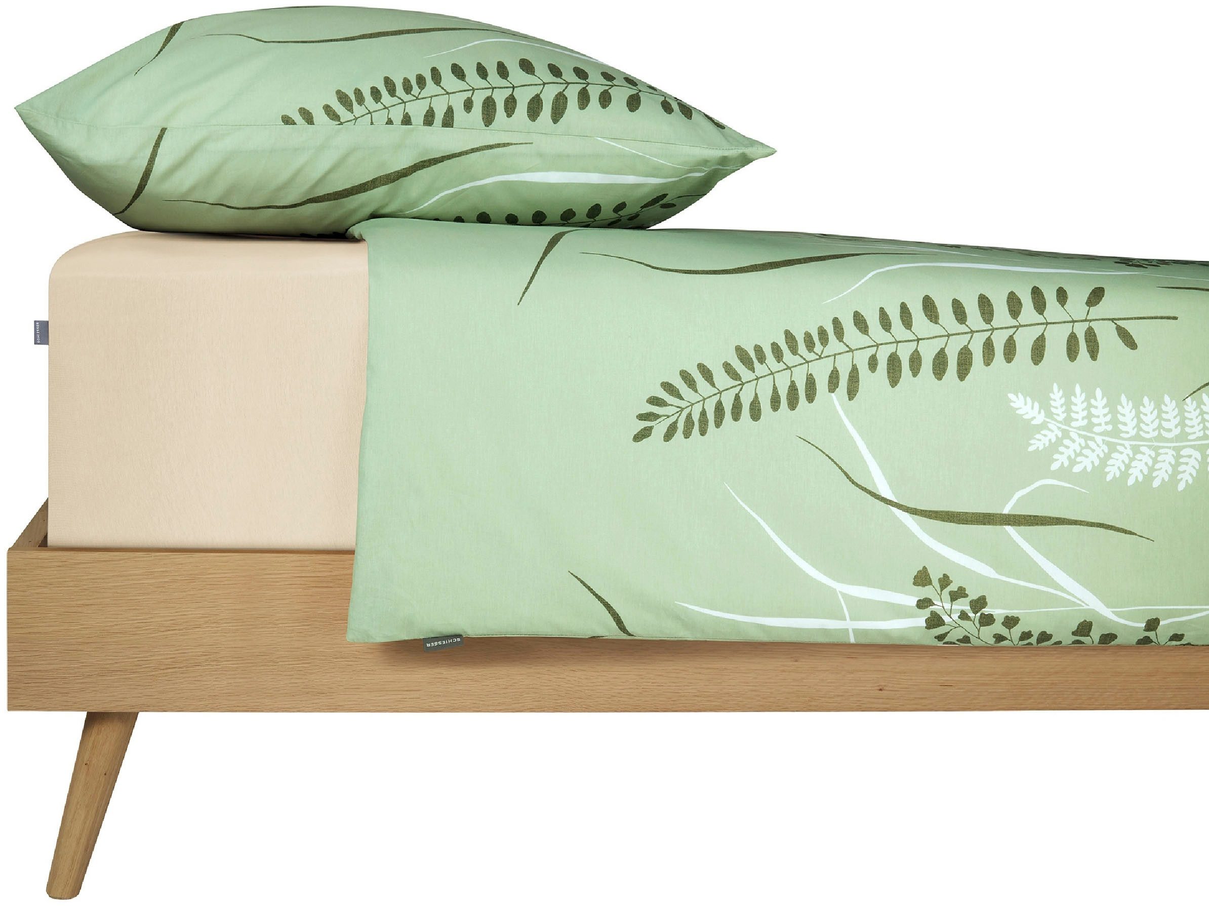 Schiesser Hoeslaken Jessi van 100% katoen voor matrassen tot 22 cm hoogte, made in green by oeko-tex® (1 stuk)