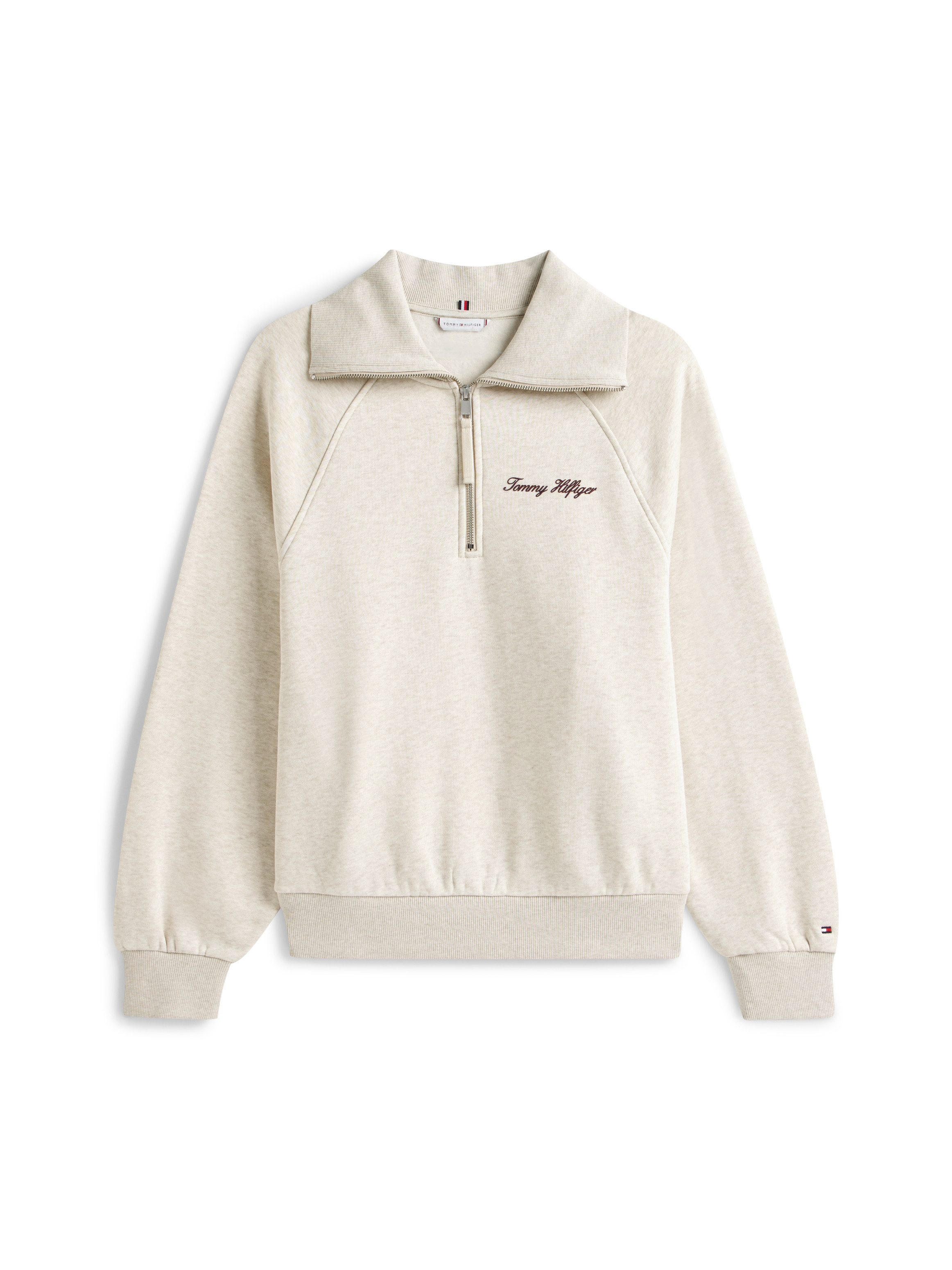 Tommy Hilfiger Curve Sweatshirt CRV CLASSIC SCRIPT FLEECE 1/2ZIP