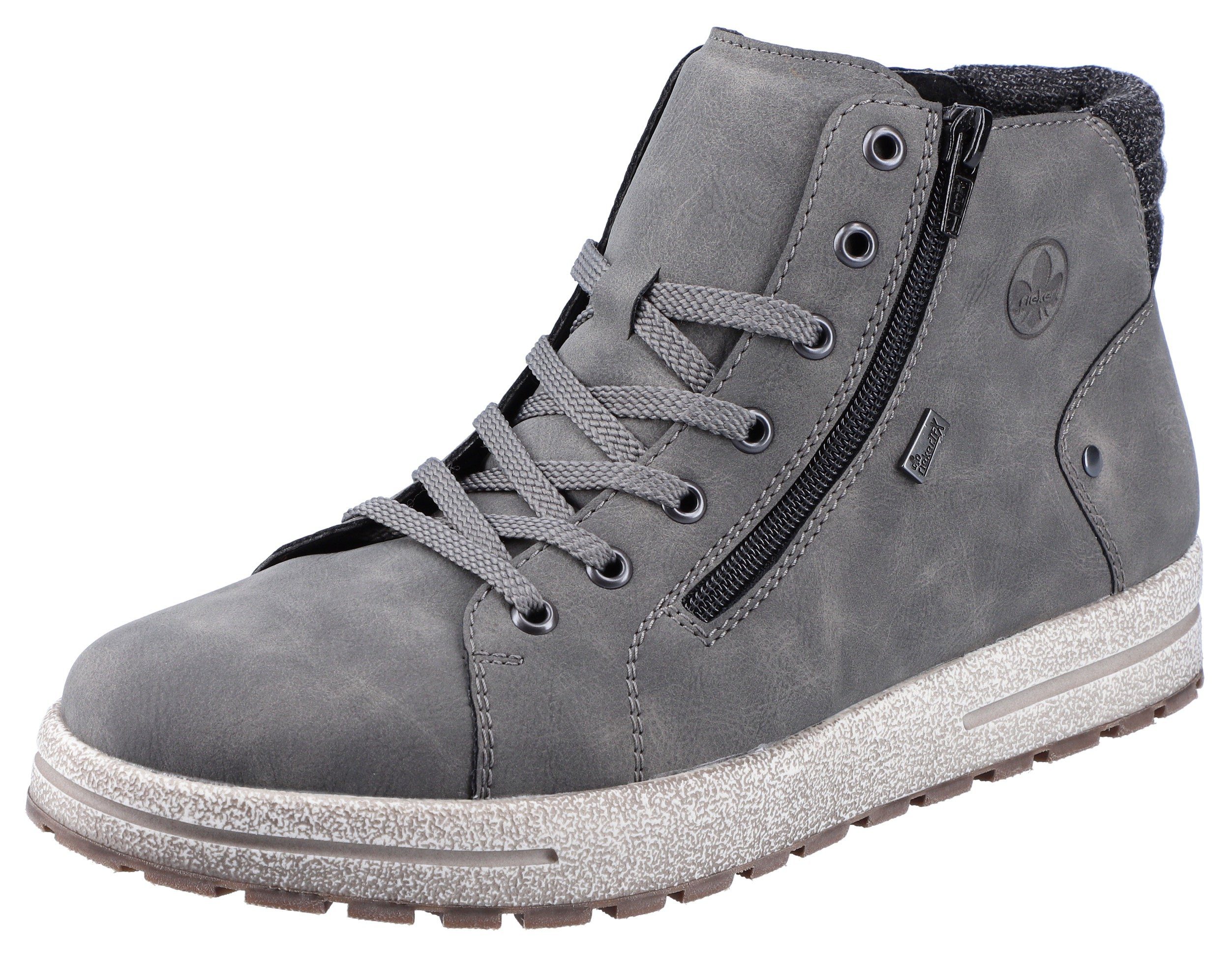 Rieker Hoge veterschoenen met twee ritsen, vrijetijdsschoen, veterschoen