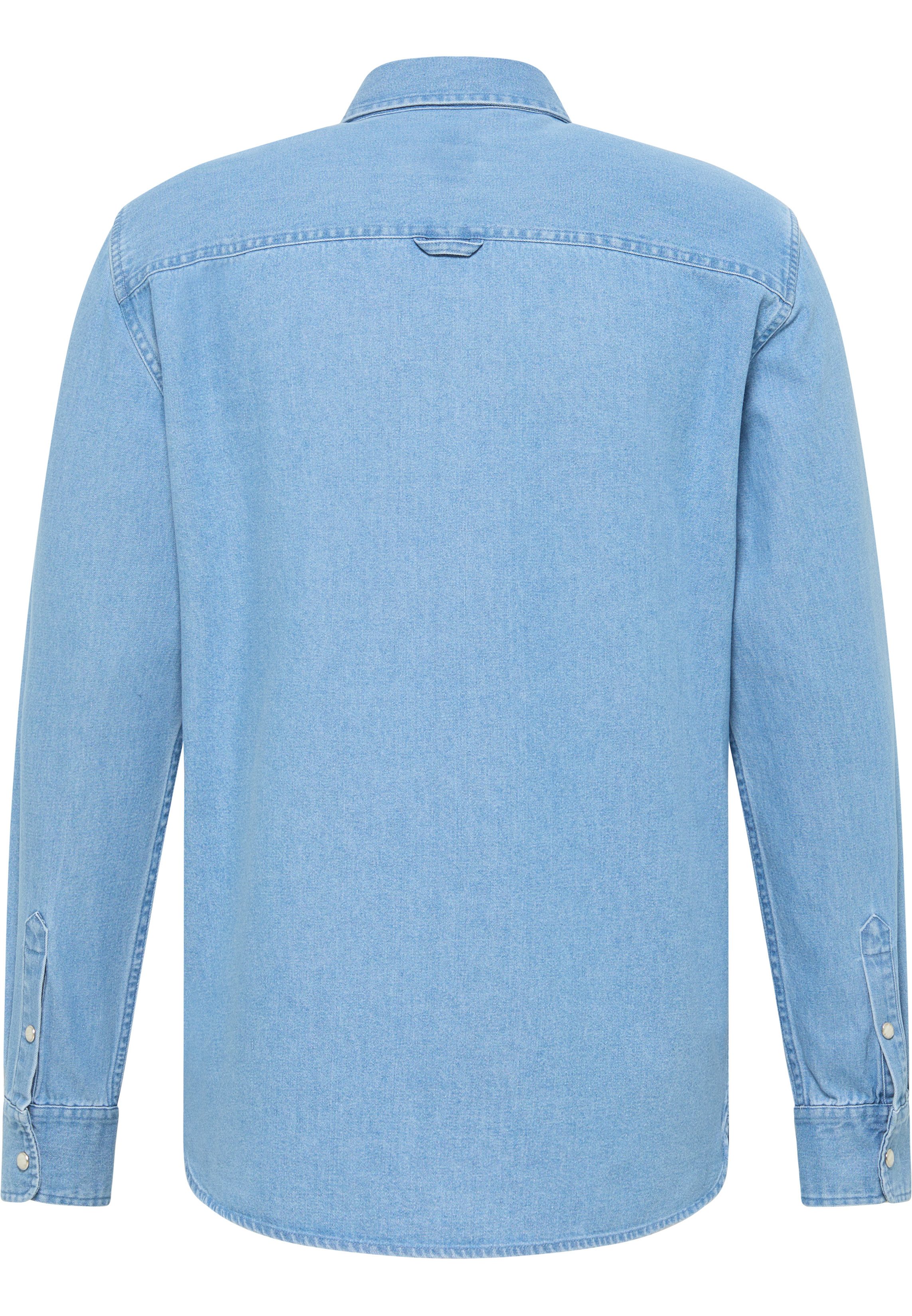 Mustang Overhemd met lange mouwen Style Duver Jeanslook met aangebrachte borstzakken