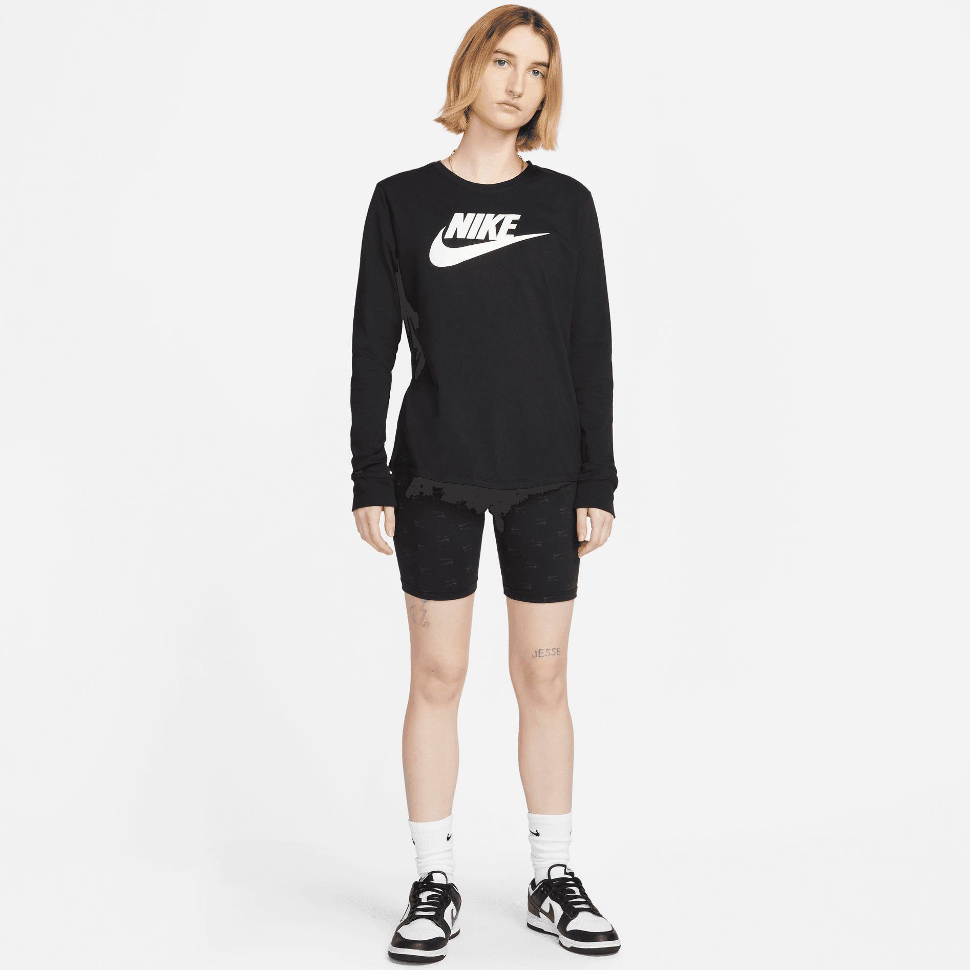Nike Sportswear Shirt met lange mouwen W NSW TEE ESSNTL LS ICN FTRA