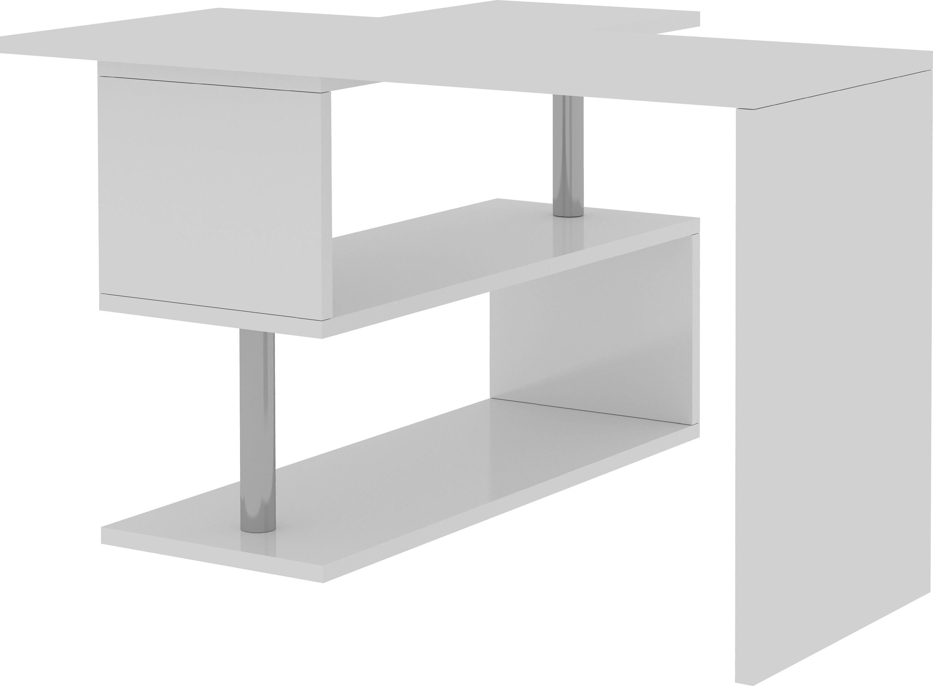 INOSIGN Bureau Volta, Made in Italy multifunctioneel - als computertafel, hoekbureau of sideboard