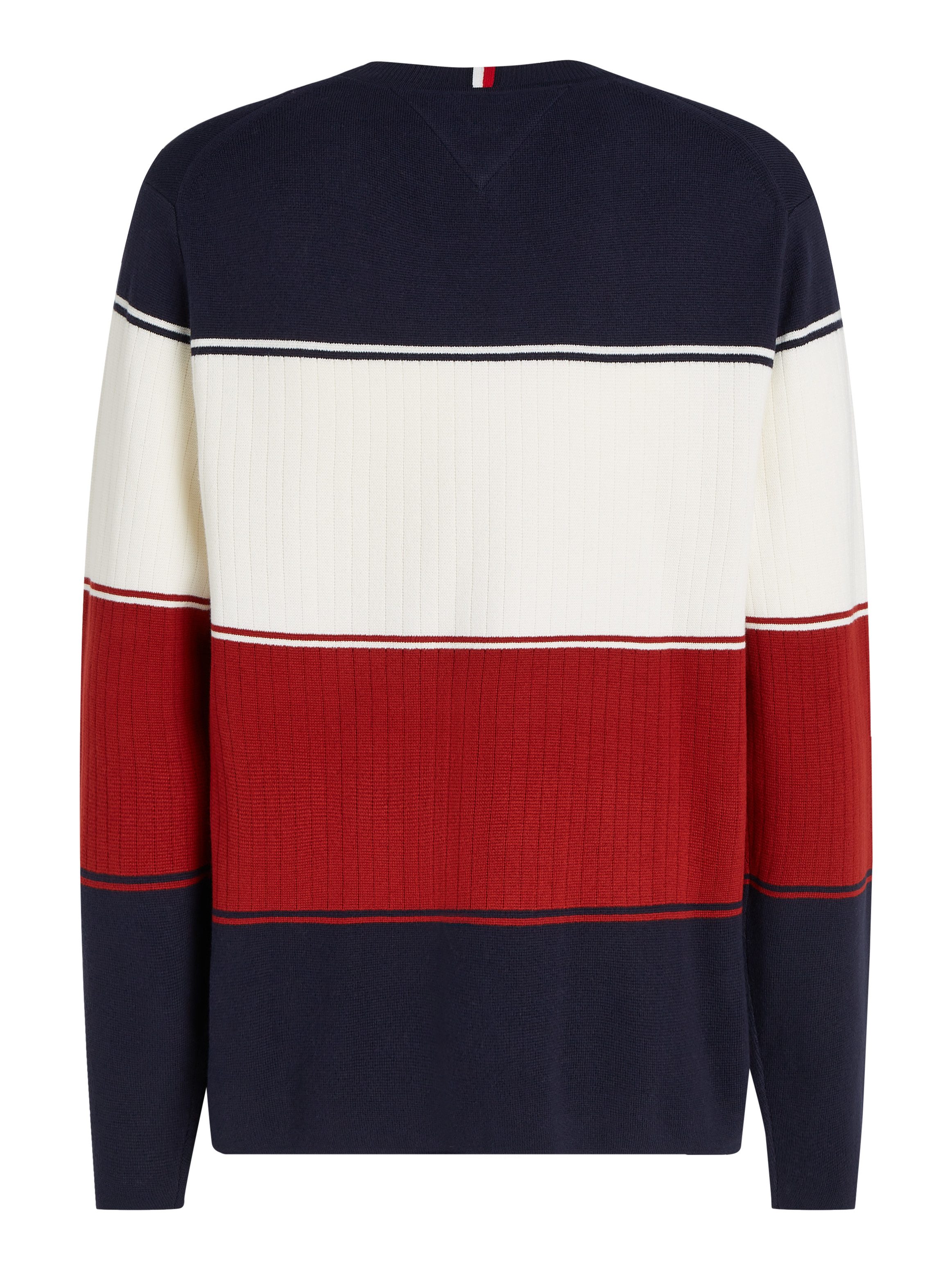 Tommy Hilfiger Trui met ronde hals MILANO COLOURBLOCK CREW NECK