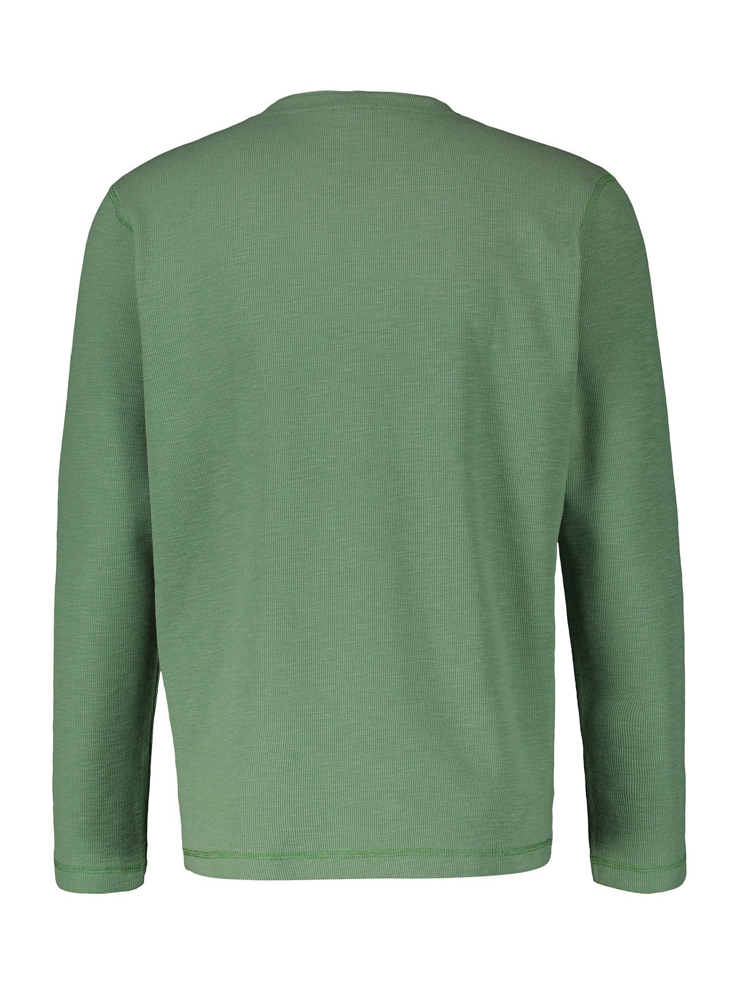 Lerros Shirt met lange mouwen LERROS serafino in structuurkwaliteit