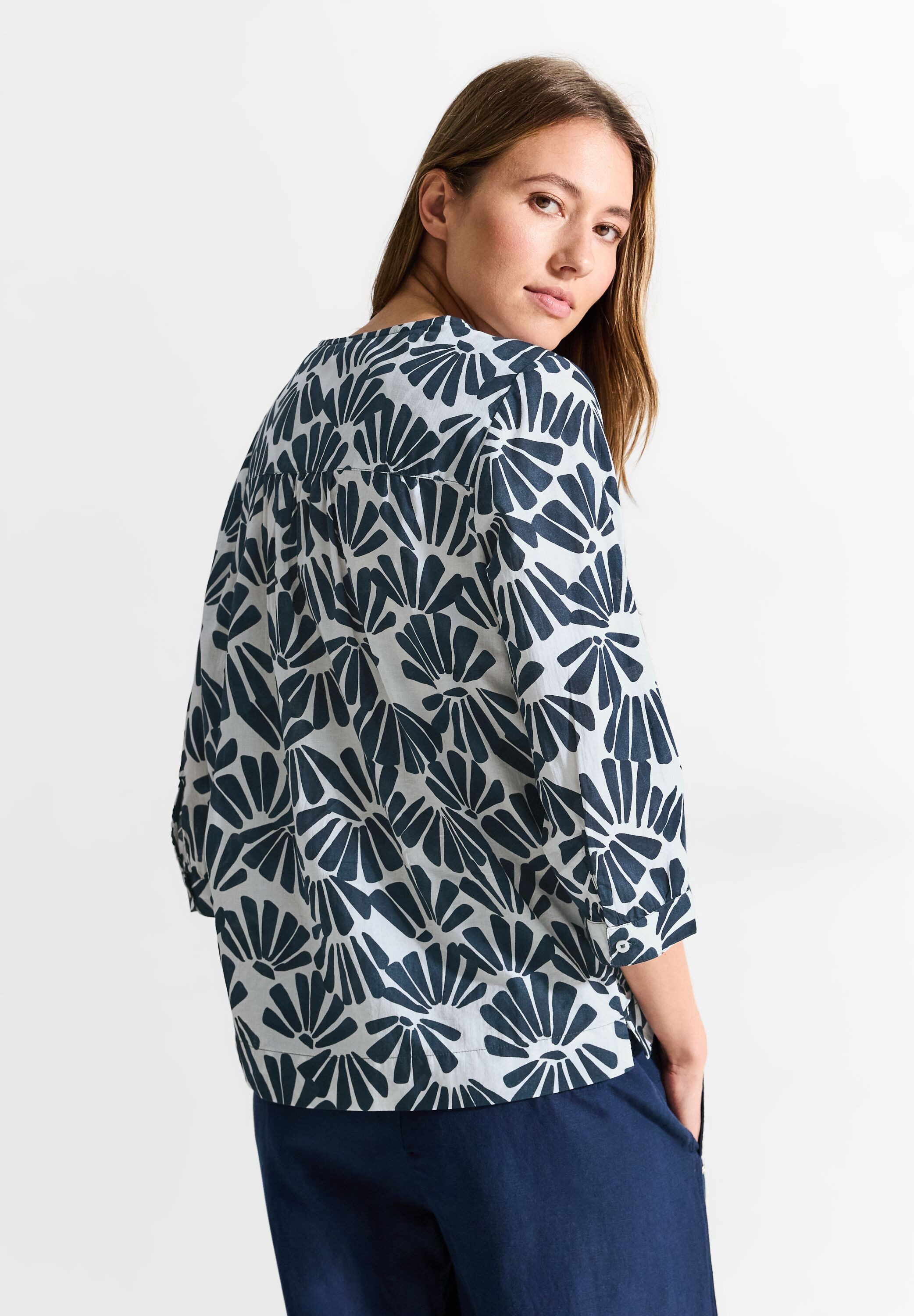 Cecil Blouse met lange mouwen met printdetails