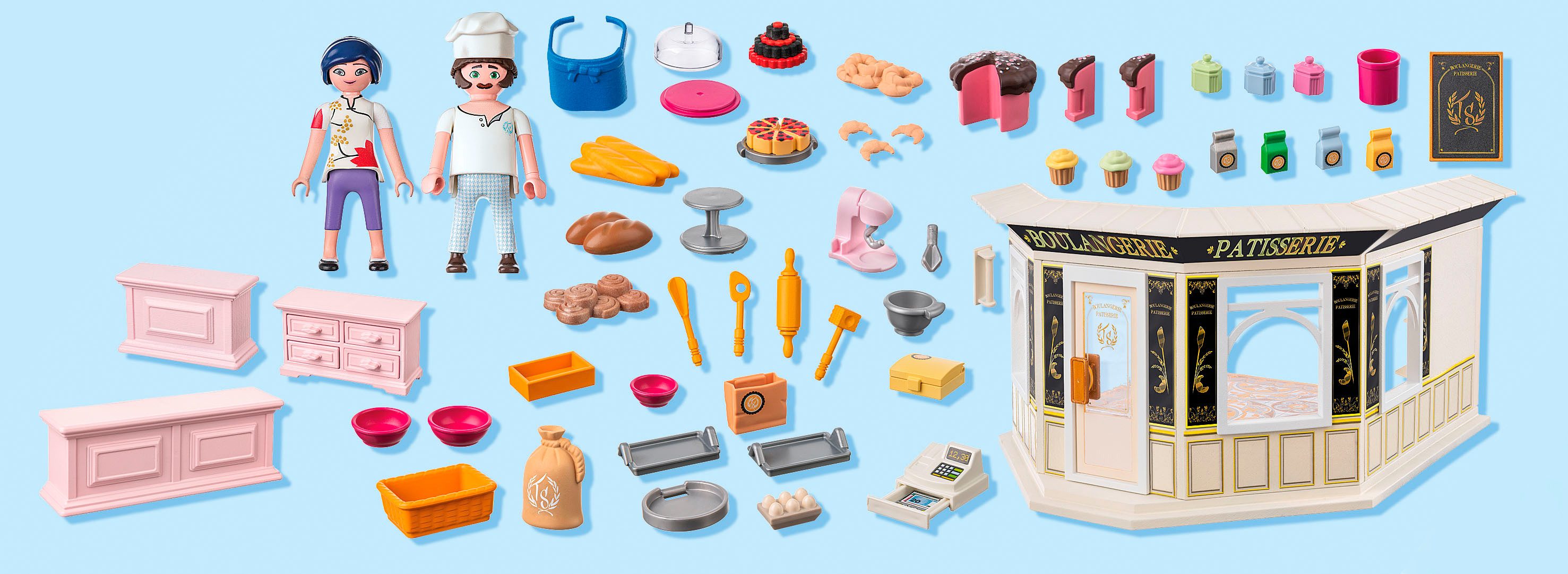 Playmobil® Constructie-speelset Miraculous: Franse Bakkerij (71863) (93-delig)