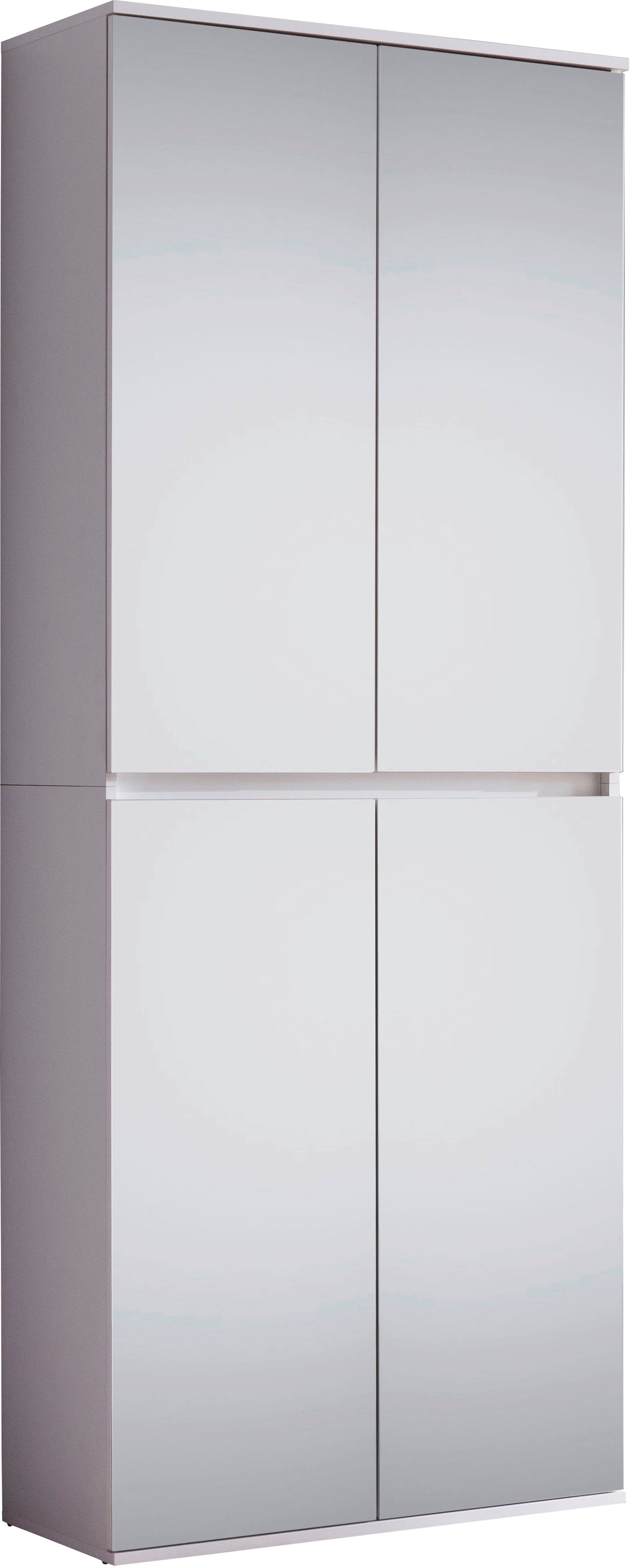 INOSIGN Halmeubelset Malcesine 3 multifunctionele kasten met spiegelglasfronten - (b/d/h) 222/34/191 cm (3-delig)