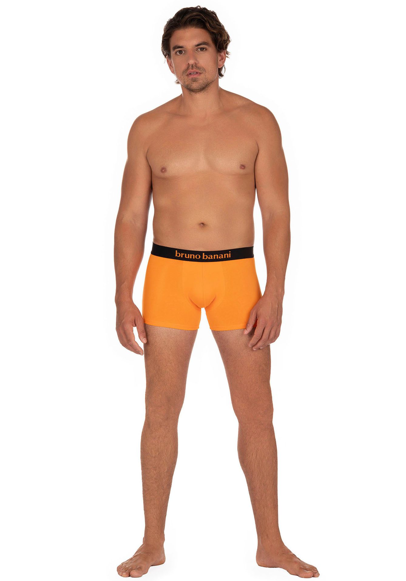 Bruno Banani Boxershort Flowing met contrasterend logo-tailleband (2 stuks, Set van 2)