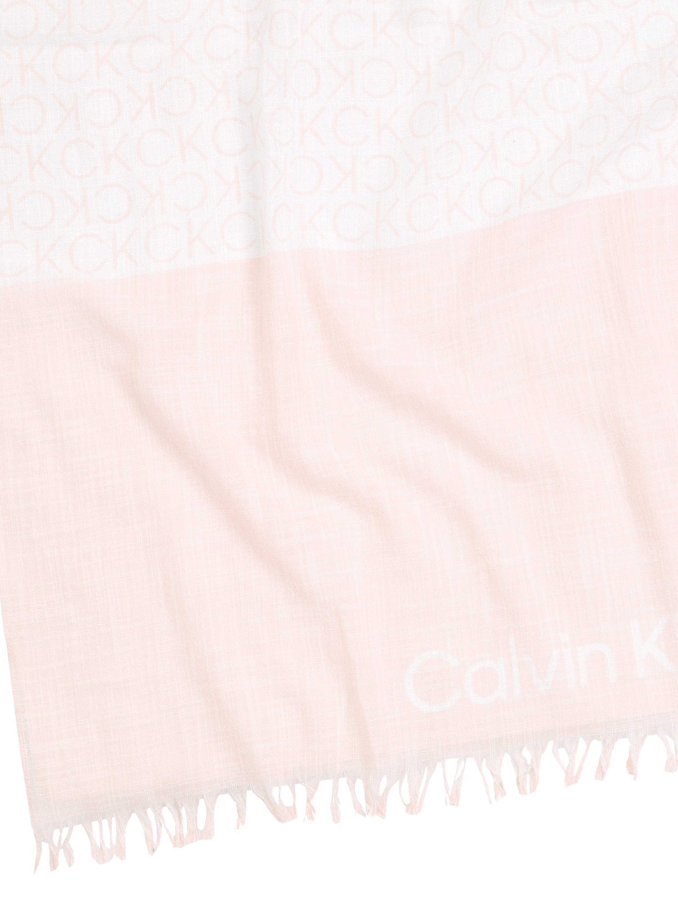 Calvin Klein Sjaal MONOGRAM COTTON GAUZE STOLE