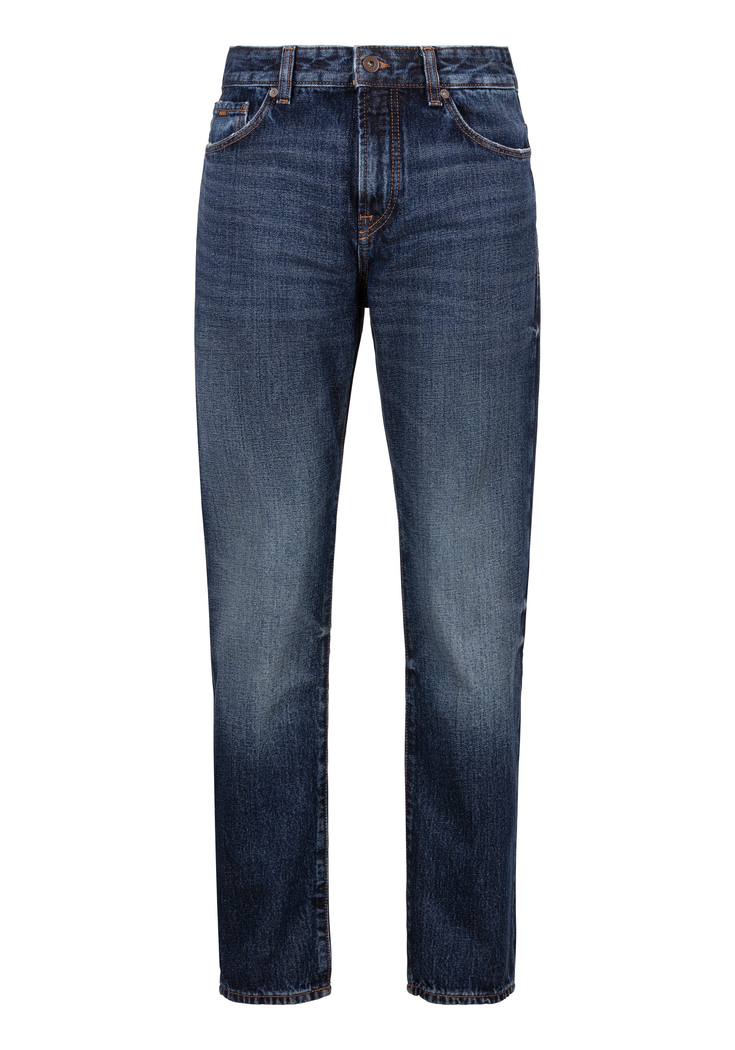 Boss Orange Regular fit jeans Re.Maine BC heren straight jeans maat 30 blauw