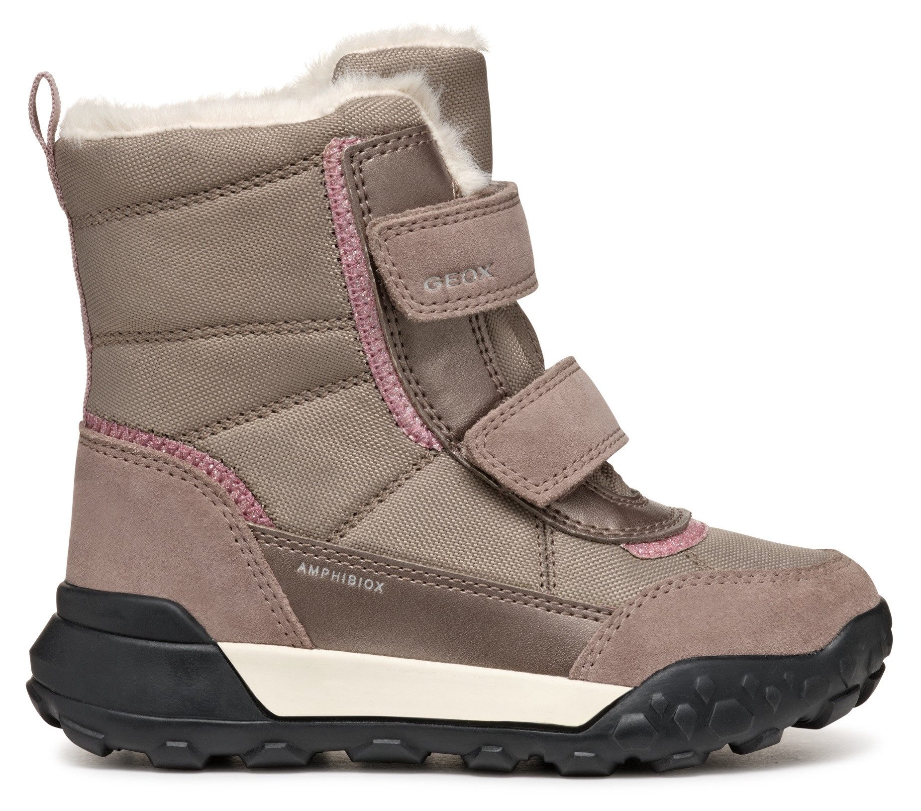Geox Winterlaarzen J TREKKYUP GIRL B ABX Klittenbandlaarzen, sneeuwlaarzen, winterlaarzen met warme voering