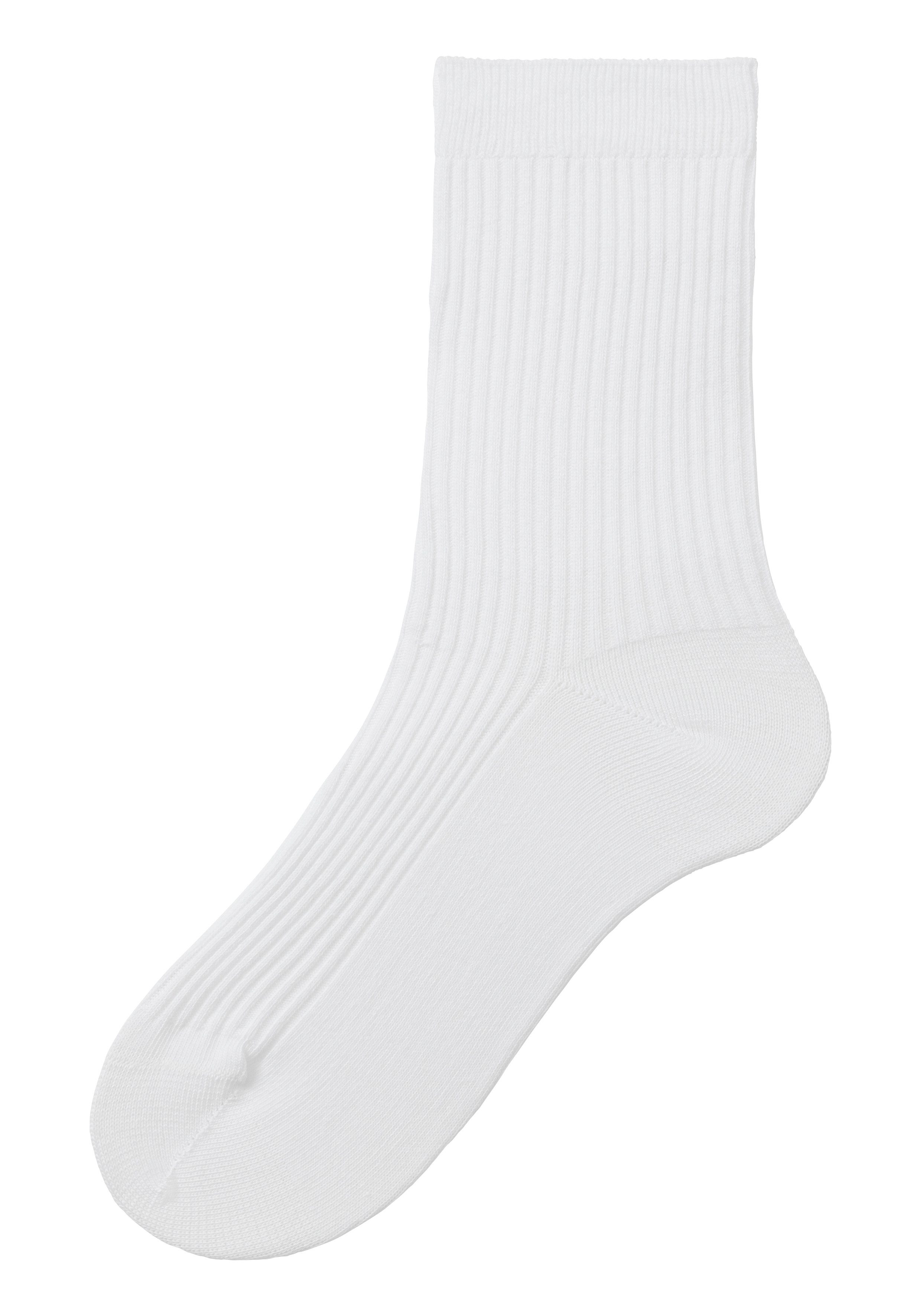 Lavana Basic sokken met fijne rib (set, 5 paar)