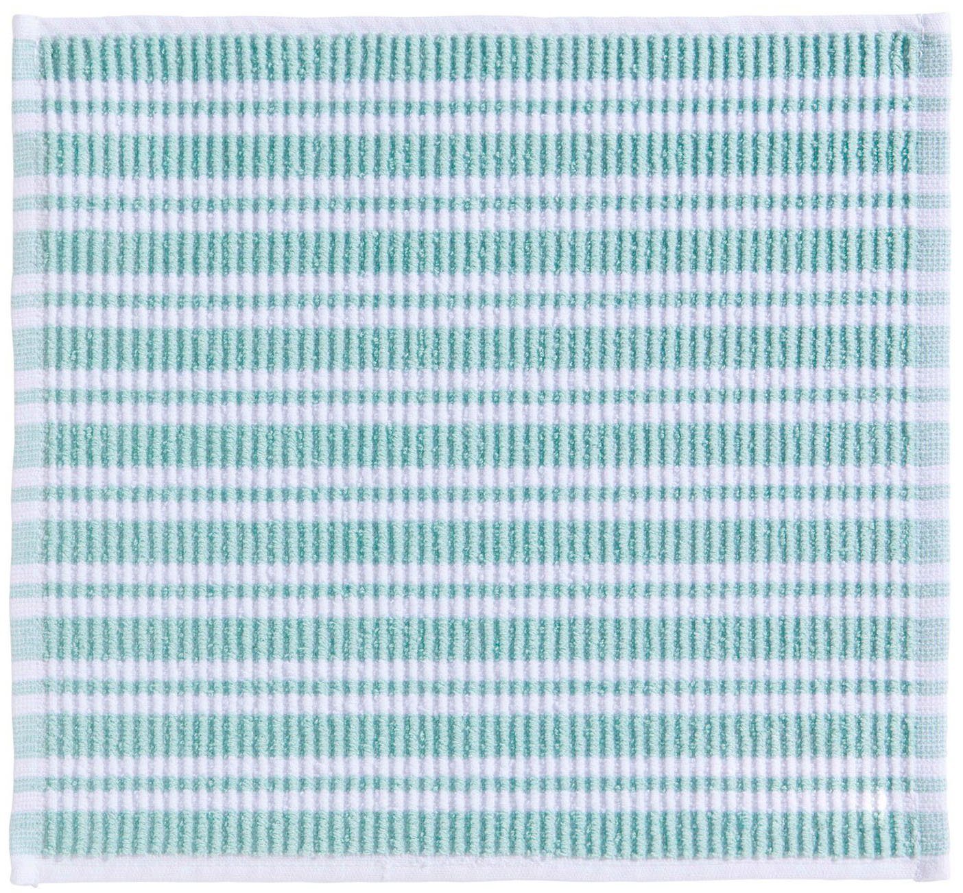 DDDDD Vaatdoek Stripe, 30x30 cm, van 100% katoen met luxueuze ribstructuur en optimale vochtabsorptie (set, 4-delig)