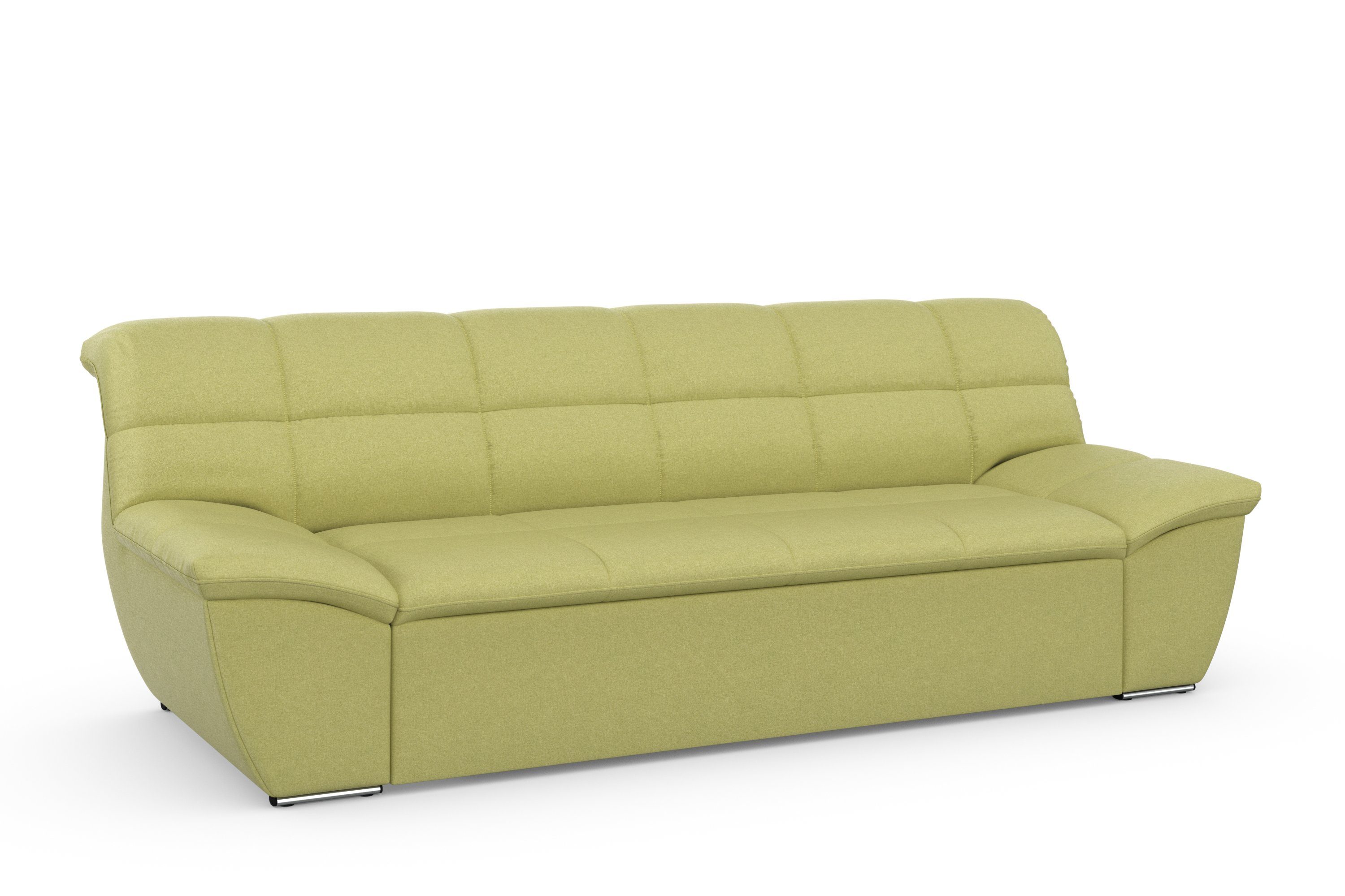 DOMO collection 3-zitsbank Splash, moderne stiksels in de zitting en rug, comfortabel,