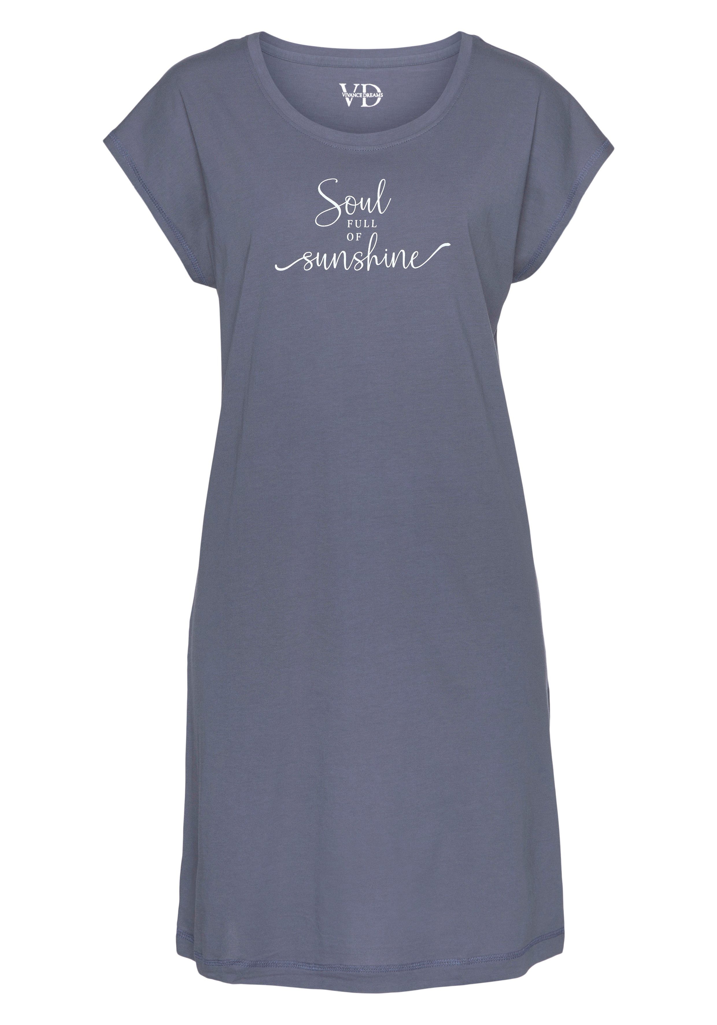 Vivance Dreams Nachthemd met zomer-statementprint