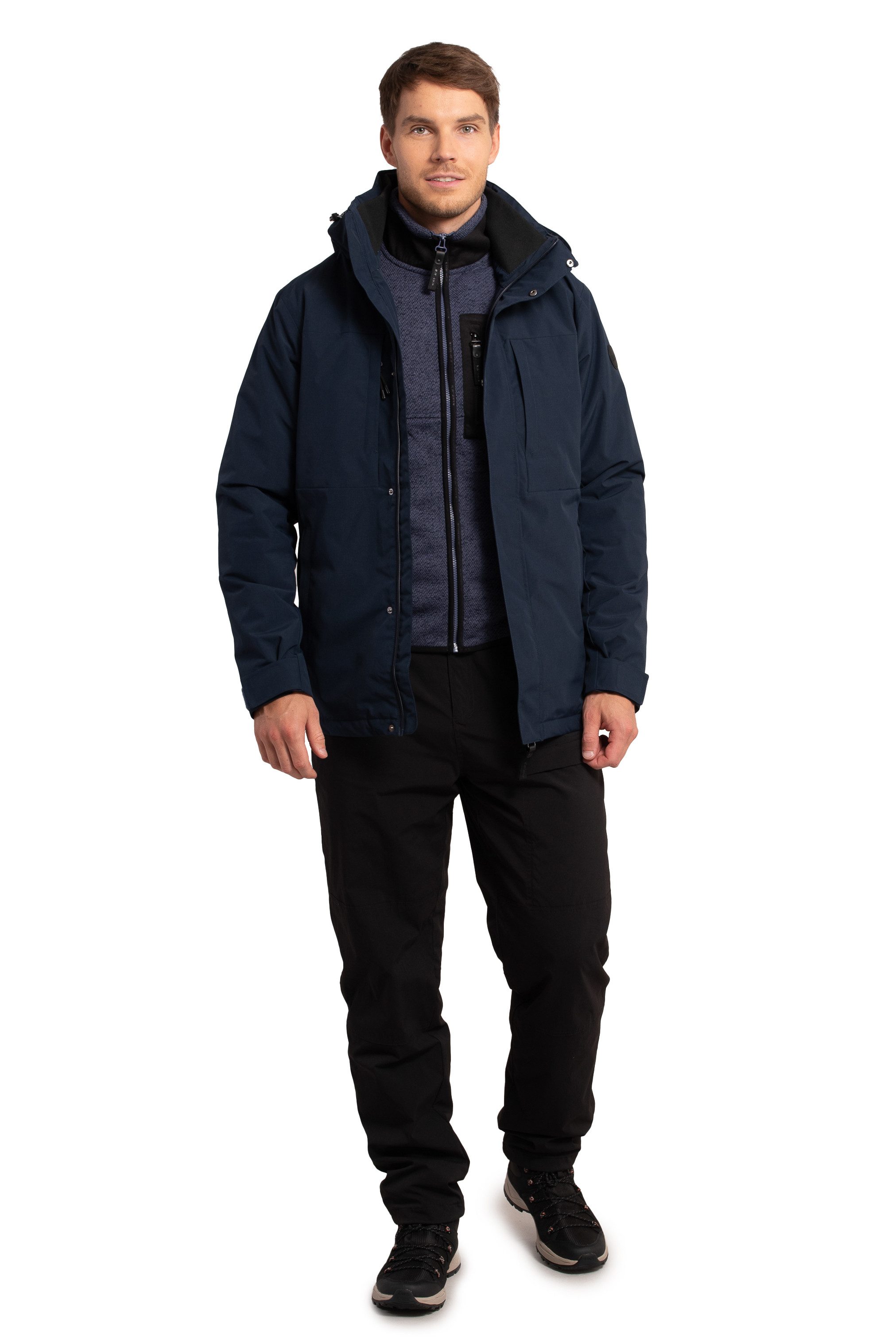 Icepeak Functioneel jack ALSTON met logo-teksten aan de capuchonkoord