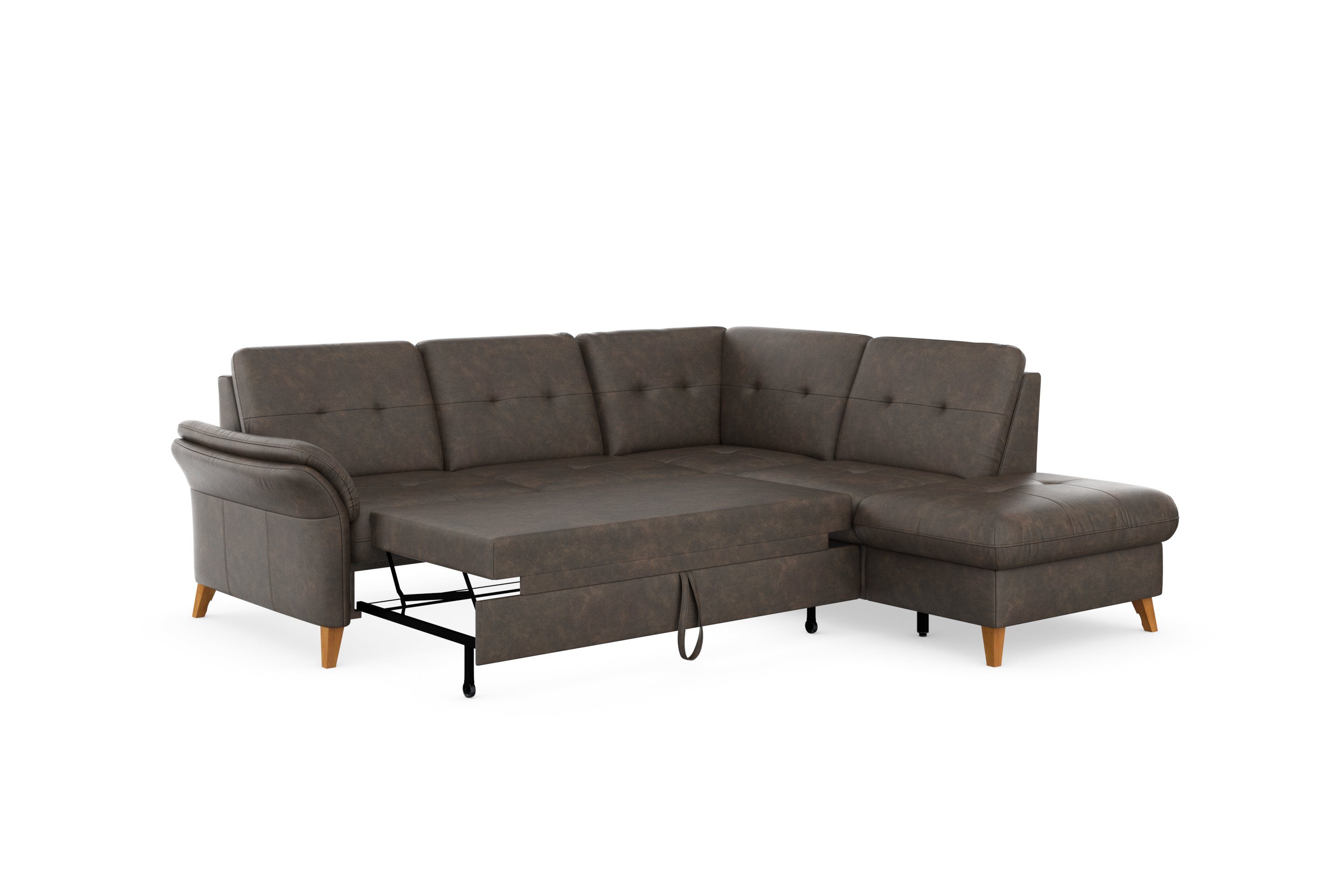 sit&more Hoekbank Göteborg inclusief zitdiepteverstelling, optioneel met bedfunctie & bedlade
