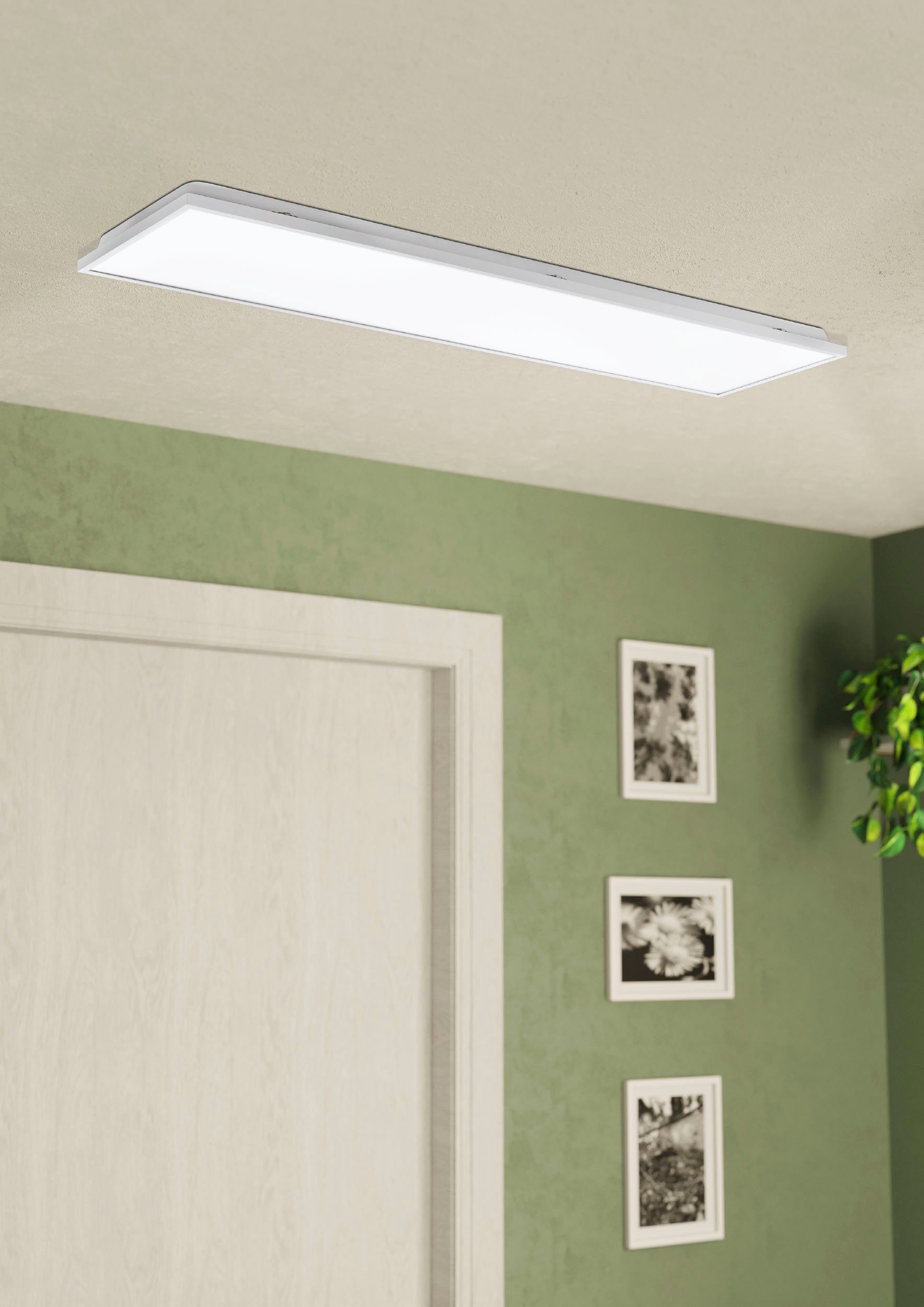 EGLO Plafondlamp URTEBIETA Plafondlamp in wit van staal - 32W - neutraalwit (1 stuk)