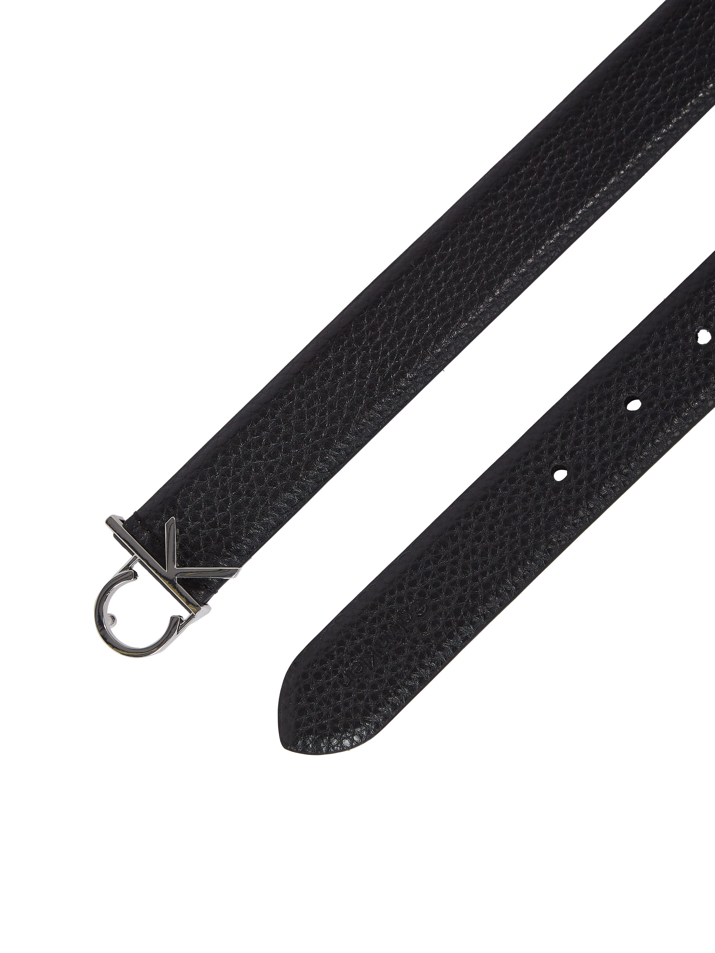 Calvin Klein Leren riem CK LOGO BUCKLE BELT 3.0_PBL met logo-embossing als sluiting