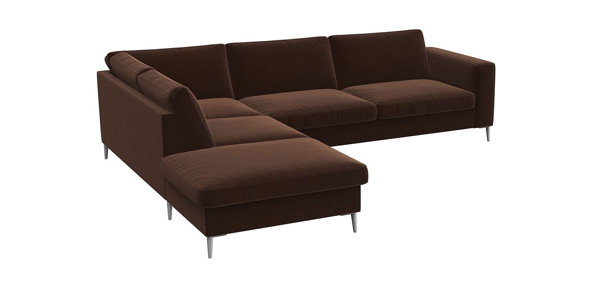 FLEXLUX Hoekbank Fiore, super zitcomfort door koudschuim in de zitting, L-vorm