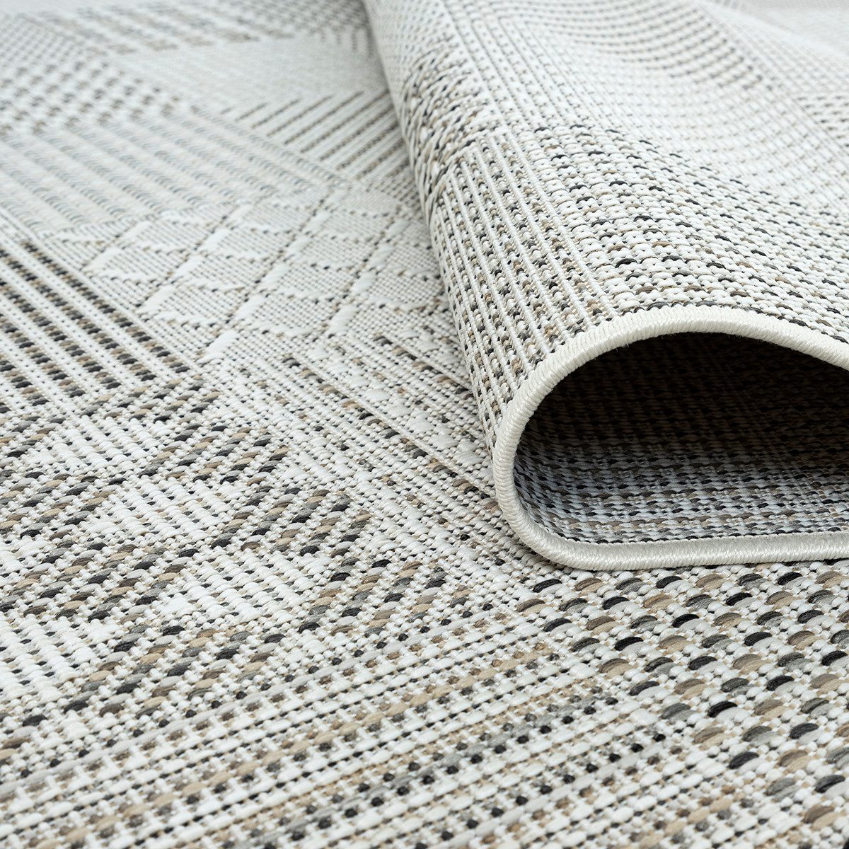 The carpet Vloerkleed Lagos moderne robuuste binnen- en buitenkleed