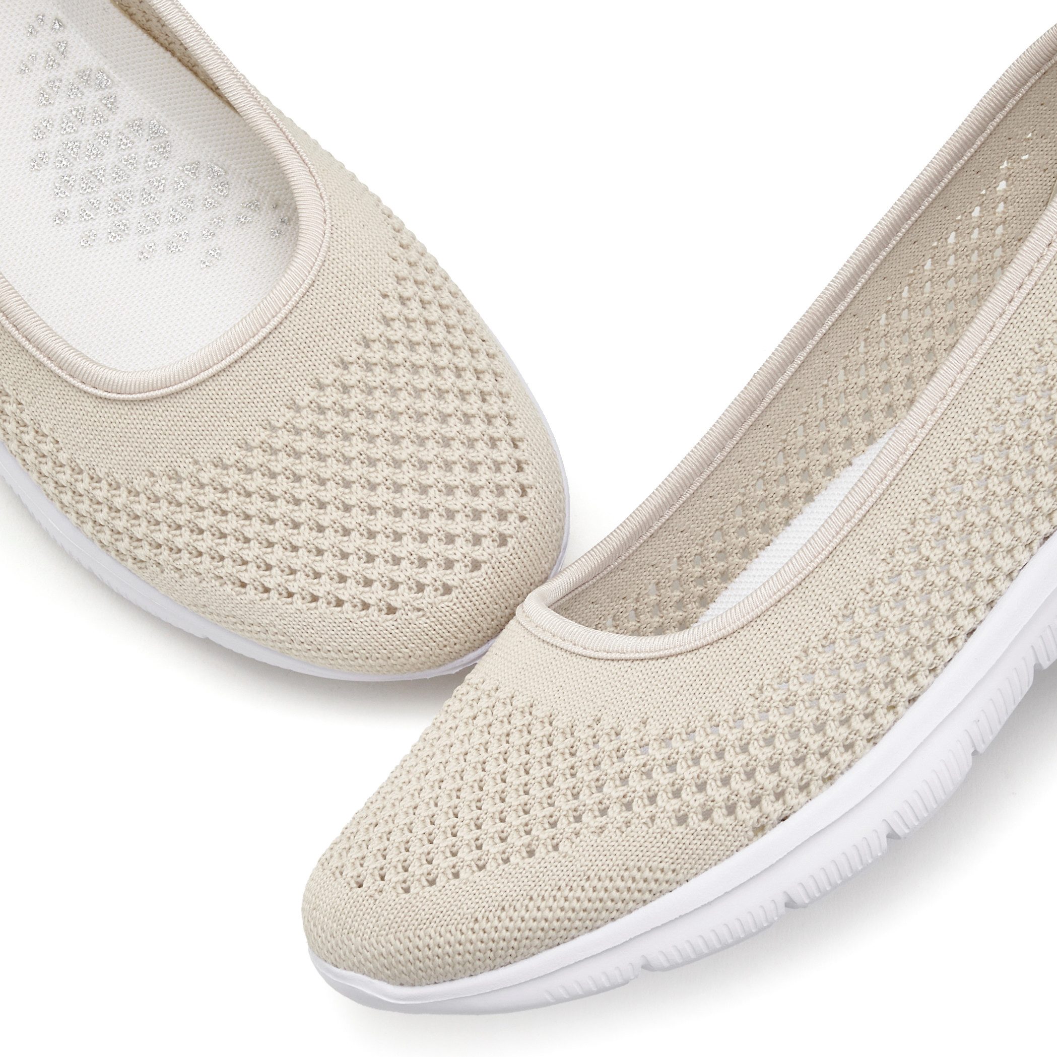 Lascana Sneaker-ballerina’s ultralichte slipper, slip-on sneaker, vrijetijdsschoen vegan