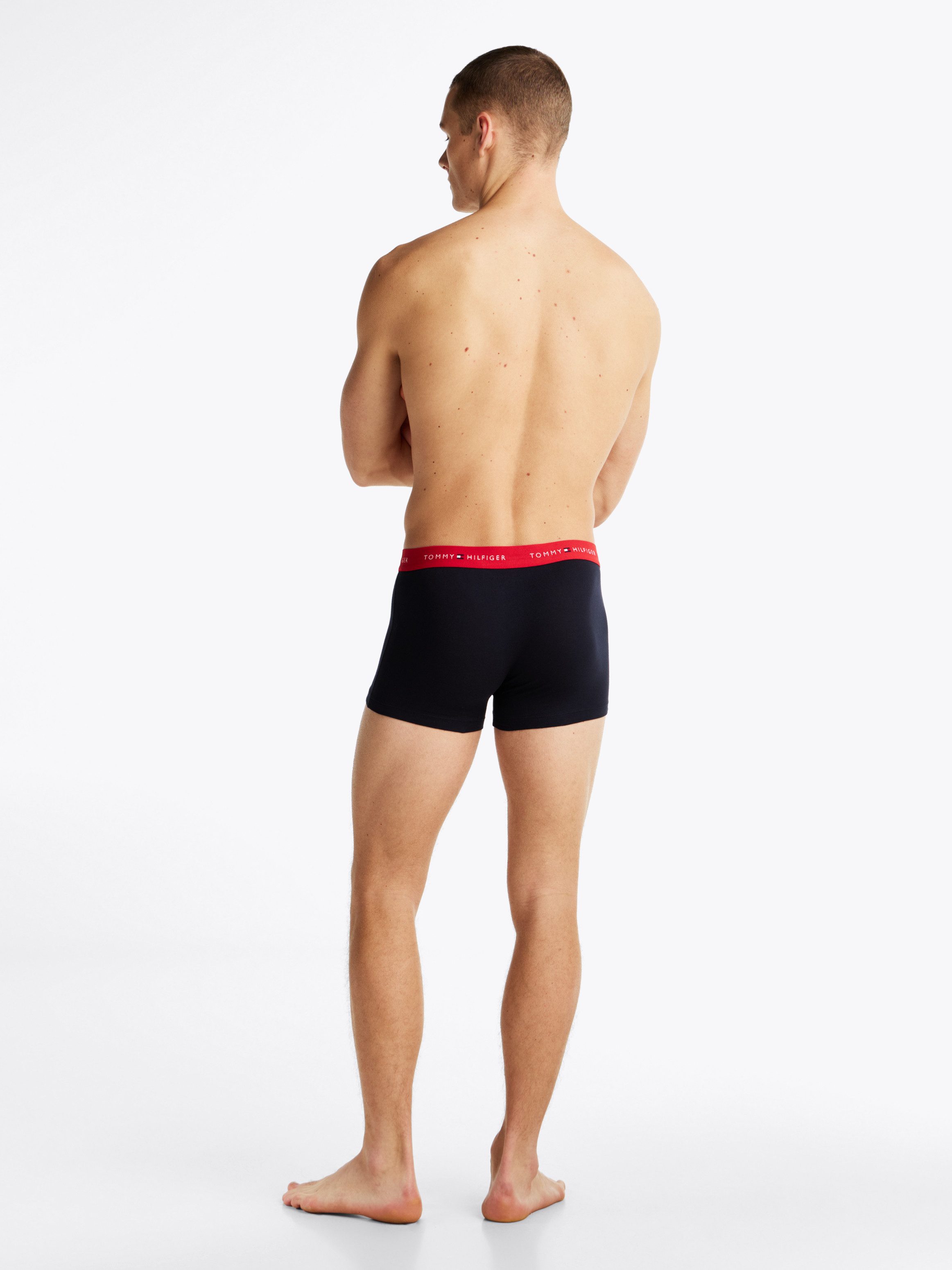 Tommy Hilfiger Underwear Trunk 3P WB TRUNK met contrasterende logo-band (3 stuks)
