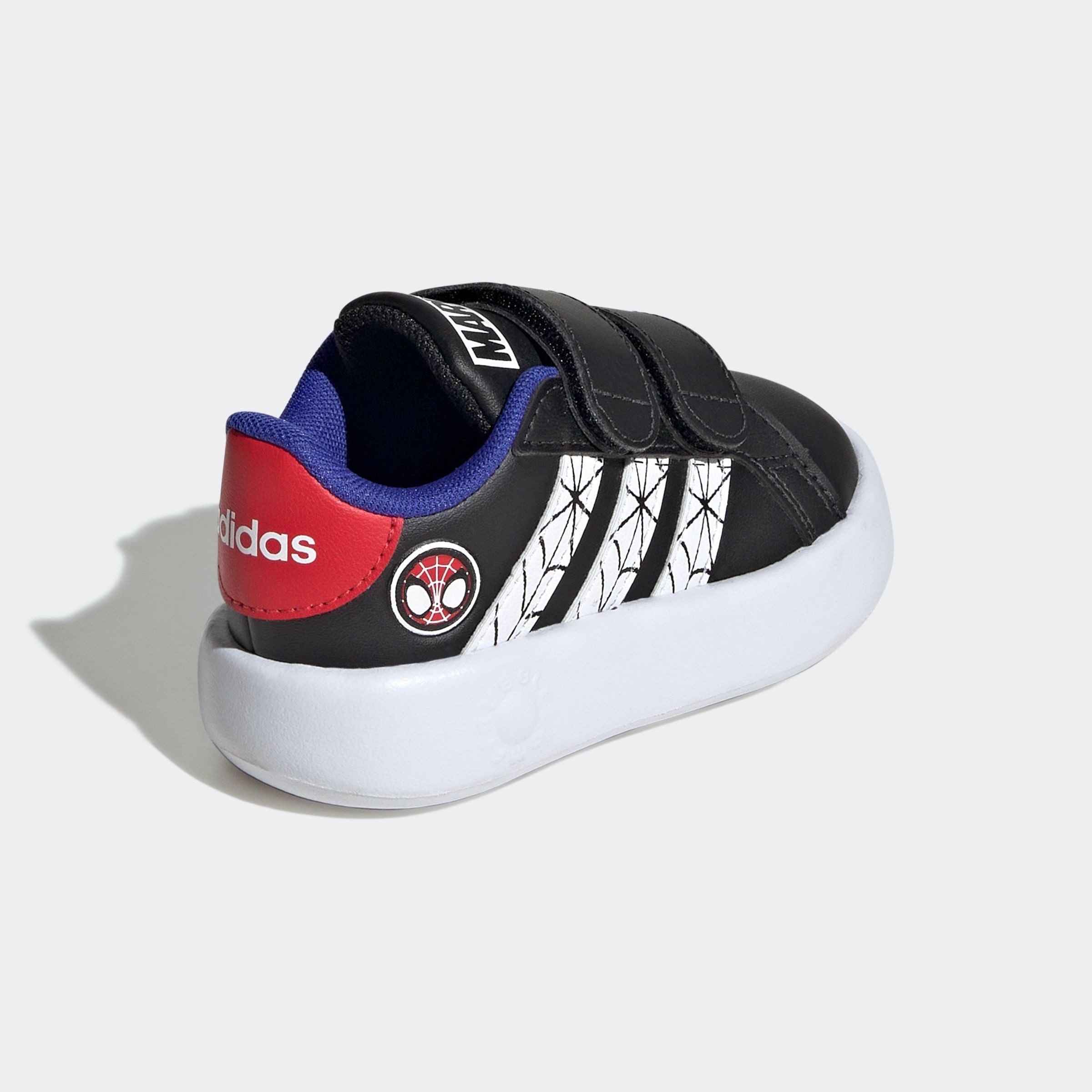 adidas Sportswear Klittenbandschoenen ADIDAS MARVEL SPIDER-MAN KINDER GRAND COURT SCHOEN Design geïnspireerd op de adidas Superstar, voor kinderen