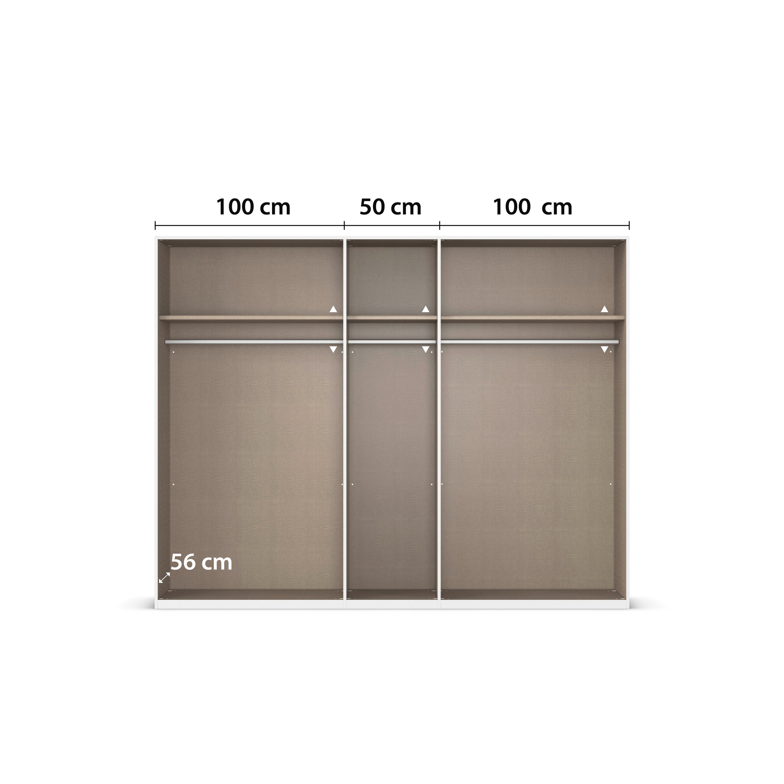 rauch Draaideurkast Kledingkast Kast Garderobe Slaapkamerkast EVELYN in elegante stijl, veel opbergruimte 3 breedtes en 2 hoogtes made in germany