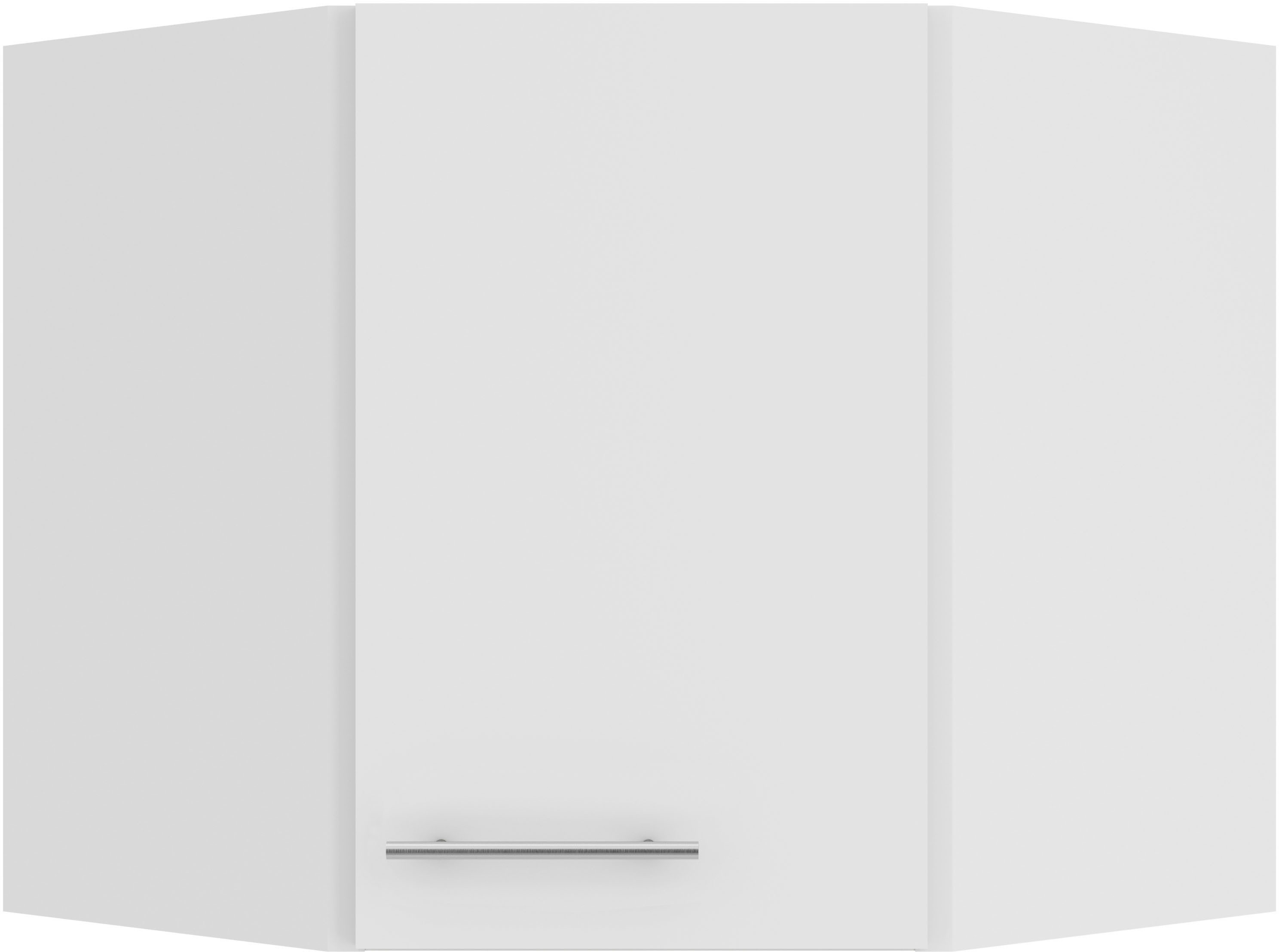OPTIFIT Hangend hoekkastje Bella Breedte 60 x 60 cm, deuropening verwisselbaar