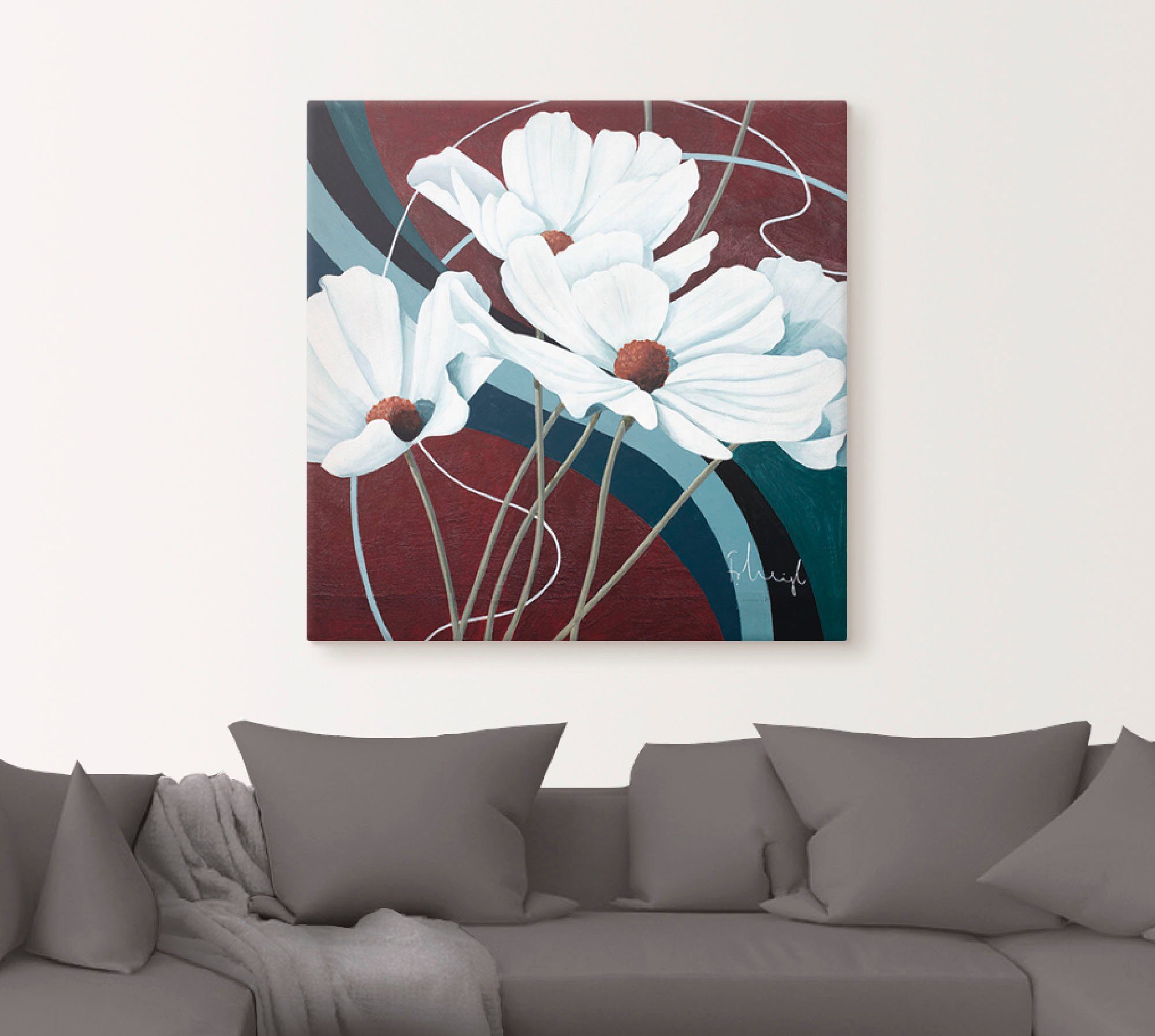 Artland Artprint Stilleven met sinaasappels als artprint op linnen, muursticker of poster in verschillende maten