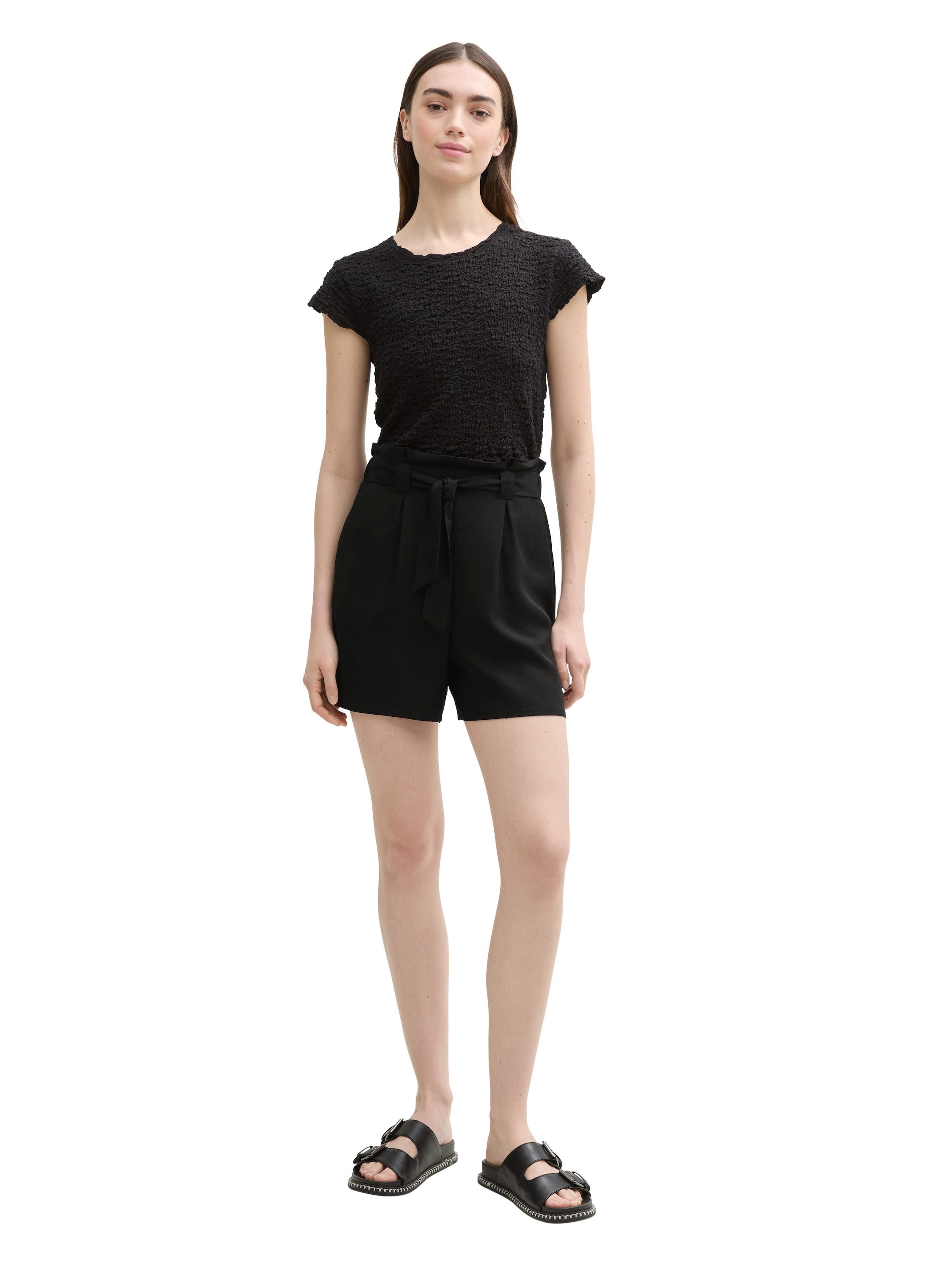Tom Tailor Denim Short met bindstrik