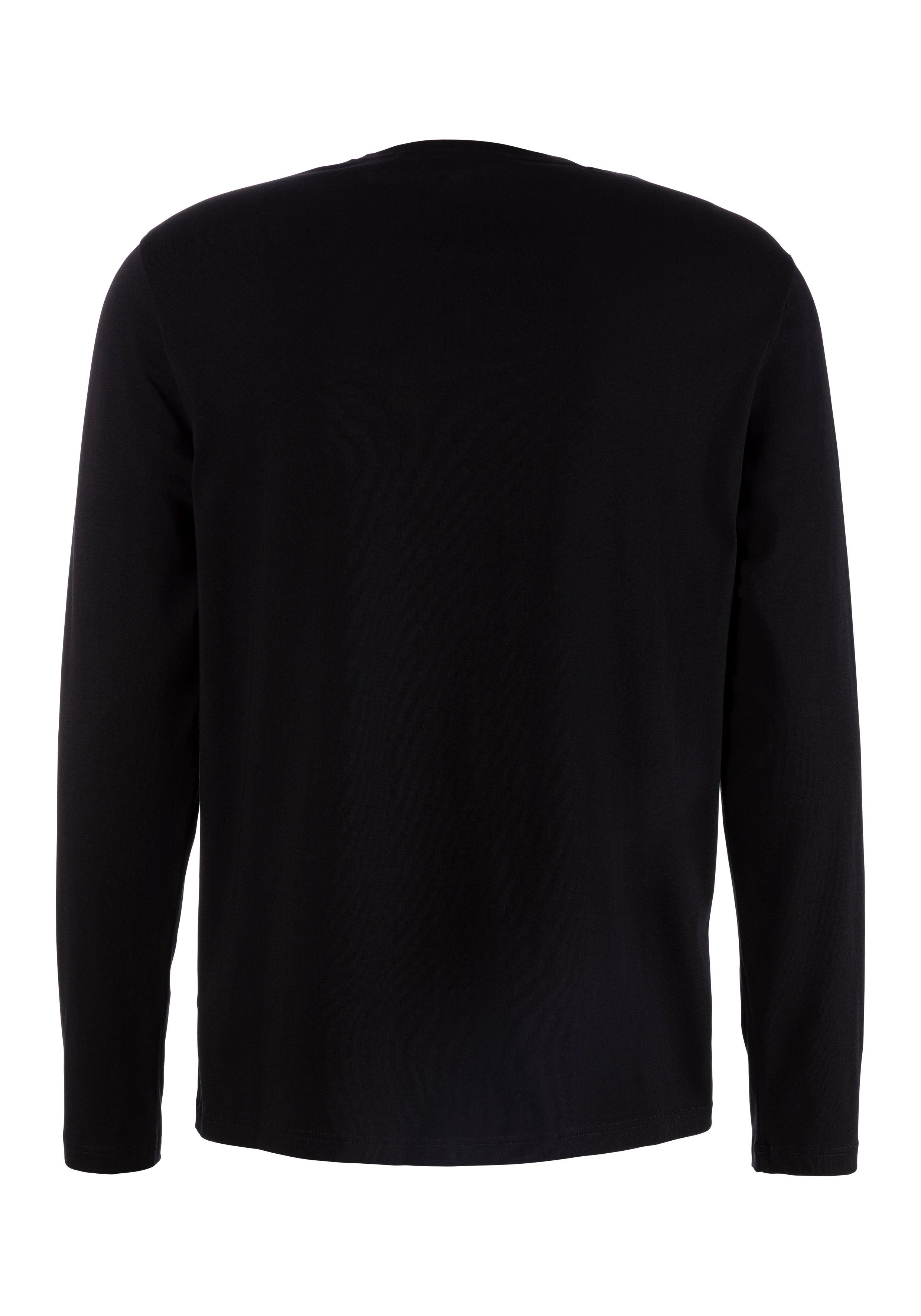 BOSS Shirt met lange mouwen Mix&Match LS-Shirt R met -borduursel op de borst