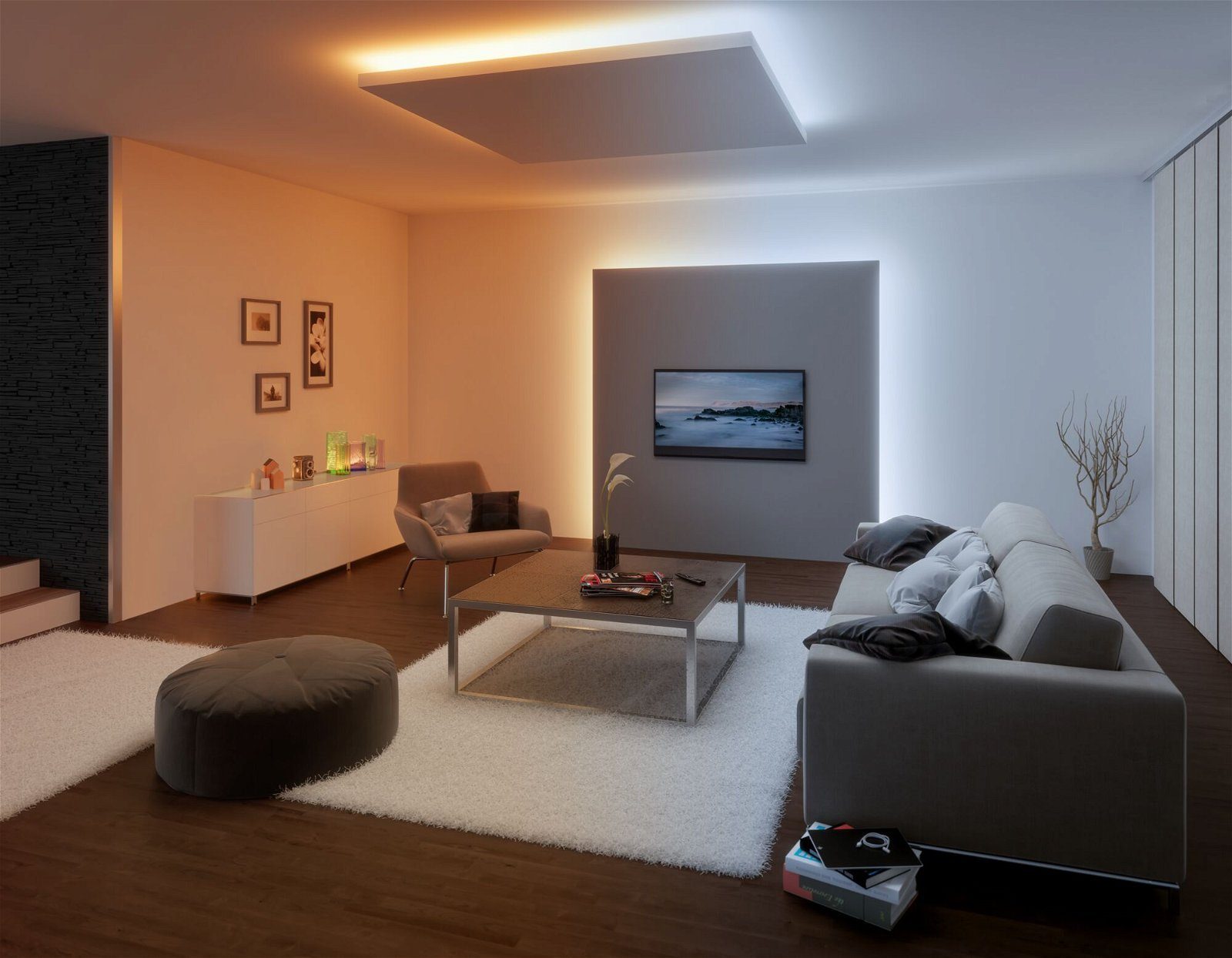 Paulmann Led-strepen MaxLED 500 Strip 1m IP44 Cover 2700K-6500K 7W 24V zilverkleur Kunststof (1 stuk)