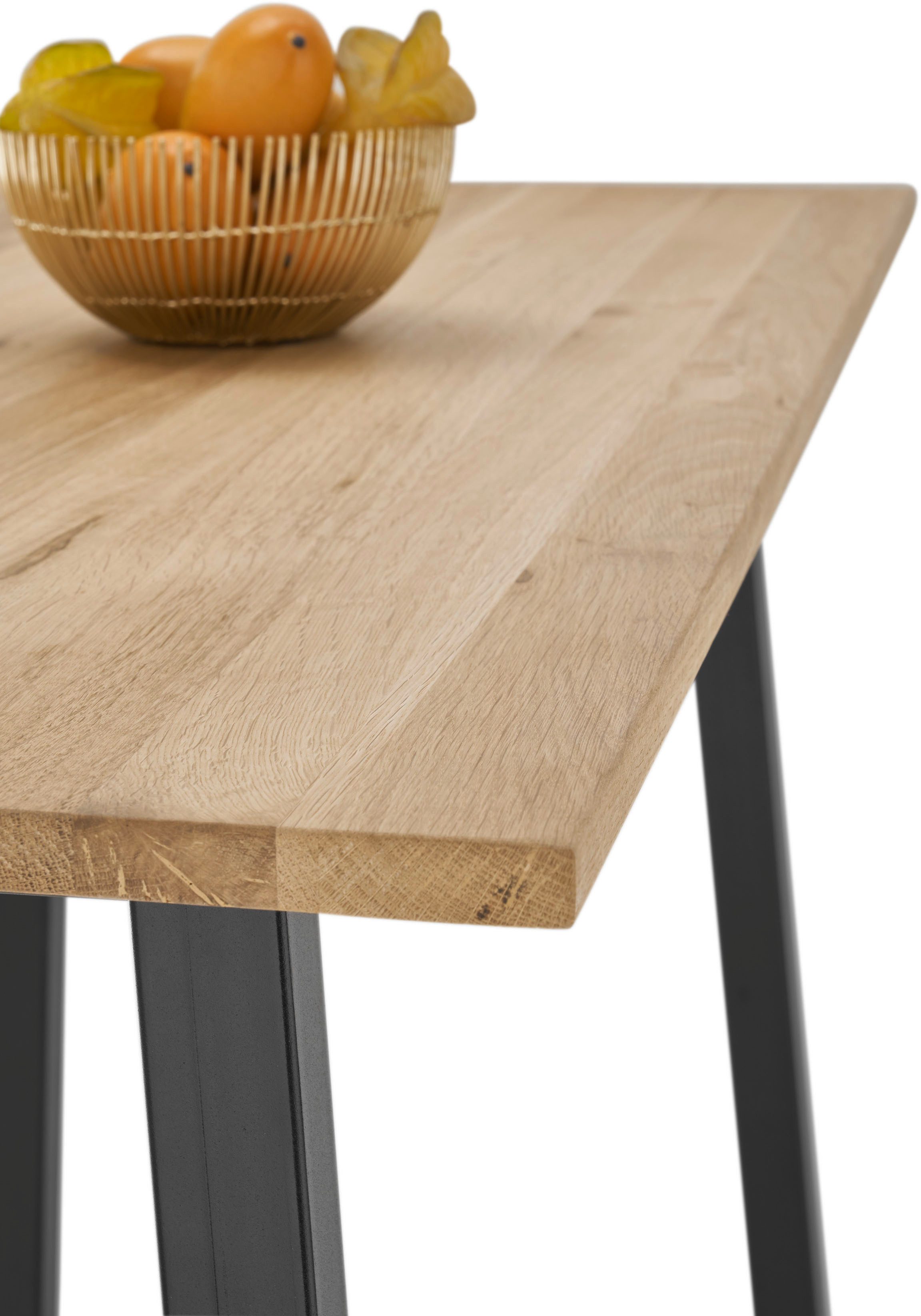 Stolkom Bartafel Kent eik massief hout geolied, hoge tafel BxHxD 120x104x60 cm
