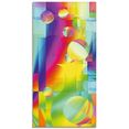 artland print op glas kleurig plezier (1 stuk) multicolor