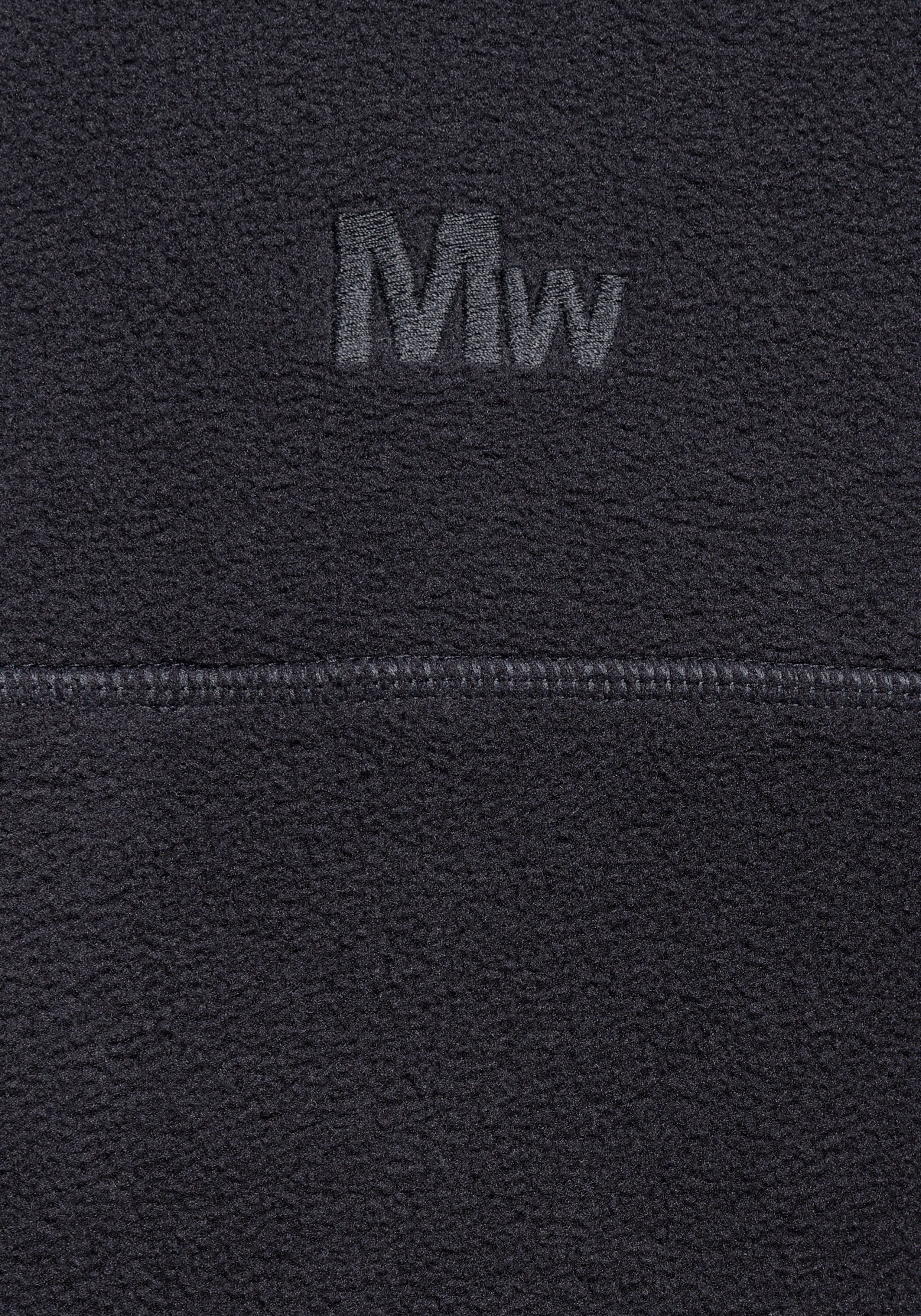 Man's World Fleecetrui Lange mouwen, met ribboordjes, met troyerkraag, voor athleisure looks