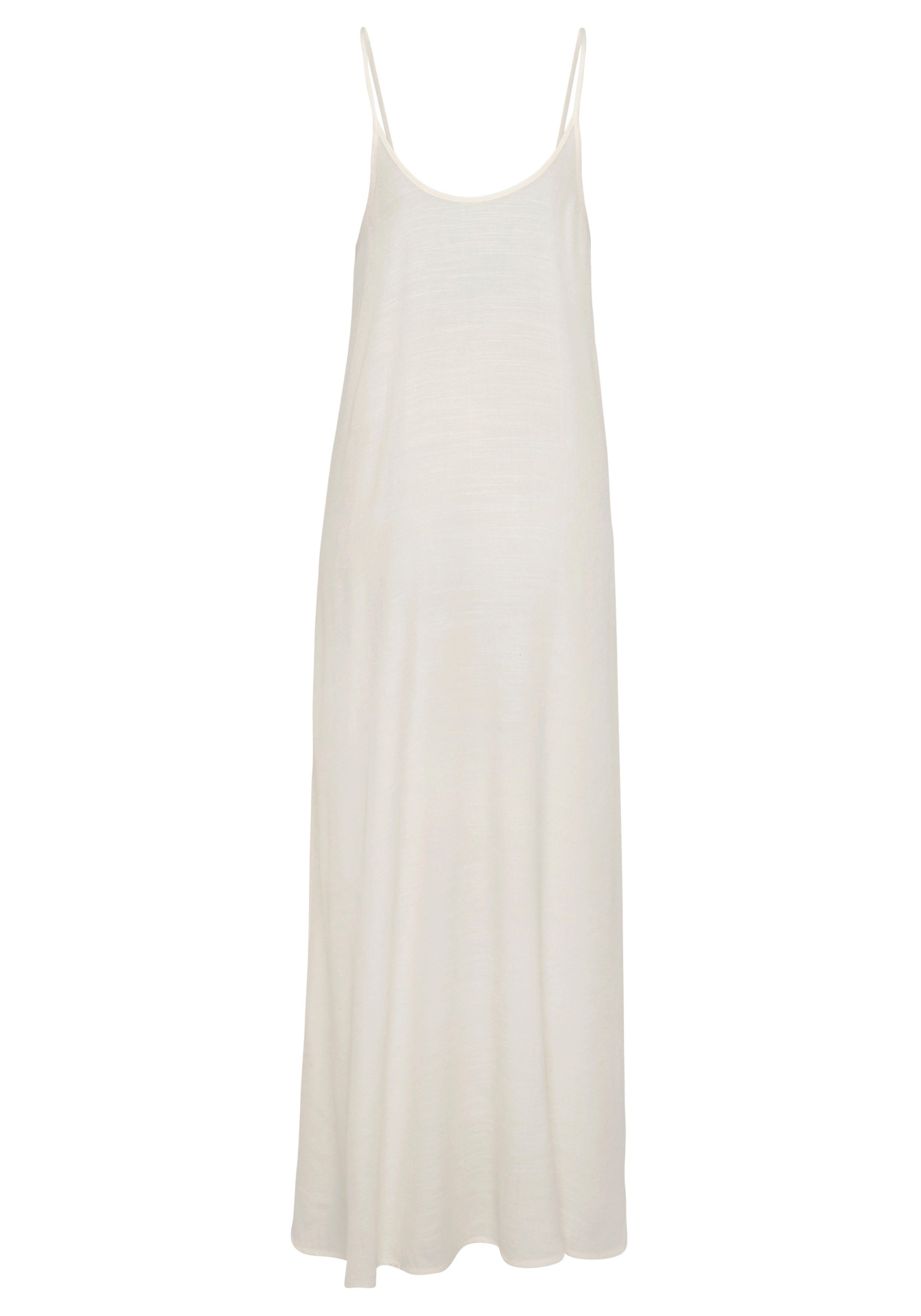 Lascana Maxi-jurk met ronde hals, luchtige zomerjurk, strandjurk